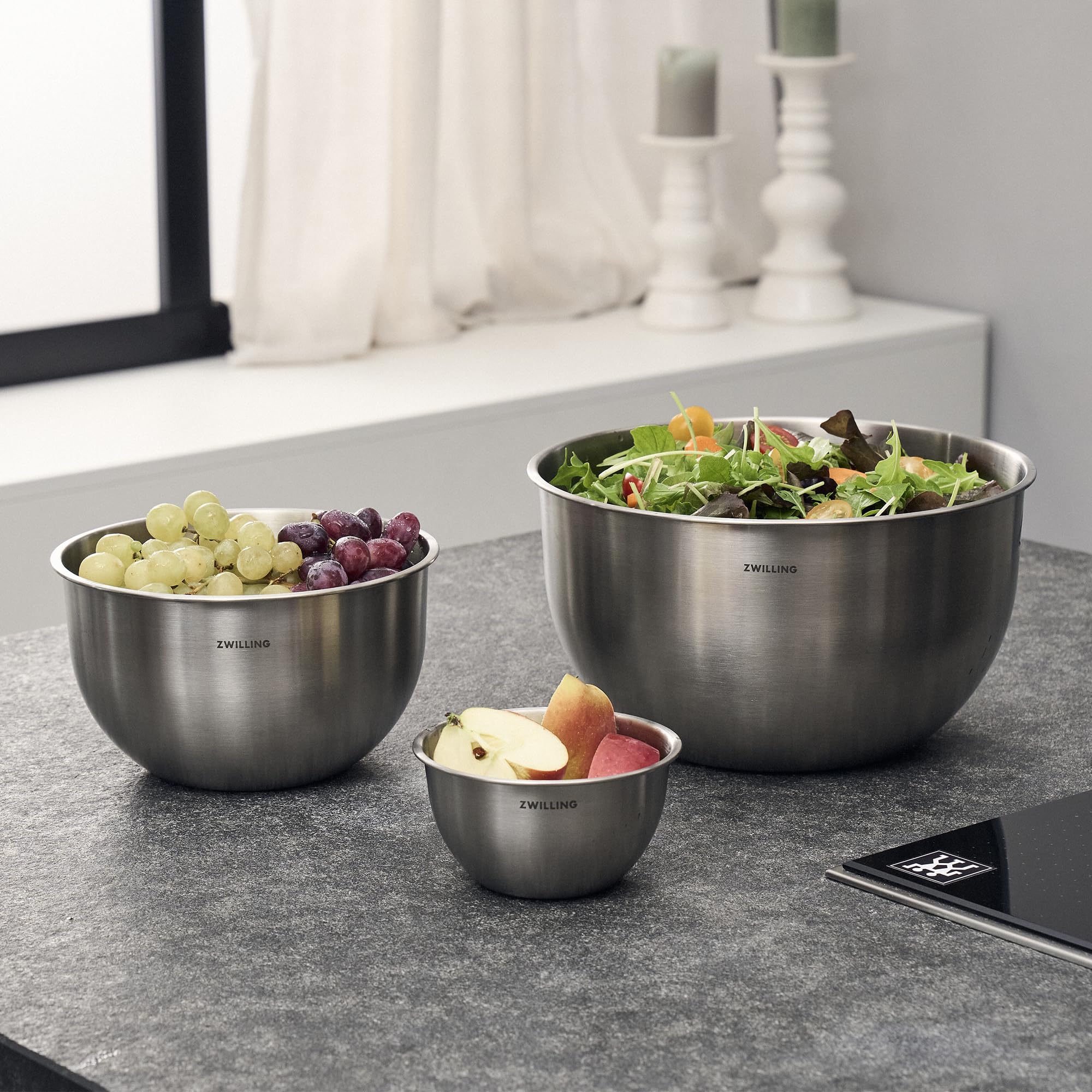 ZWILLING Fresh & Save BOWLS 3-pc Stainless Steel Vacuum Bowl Set