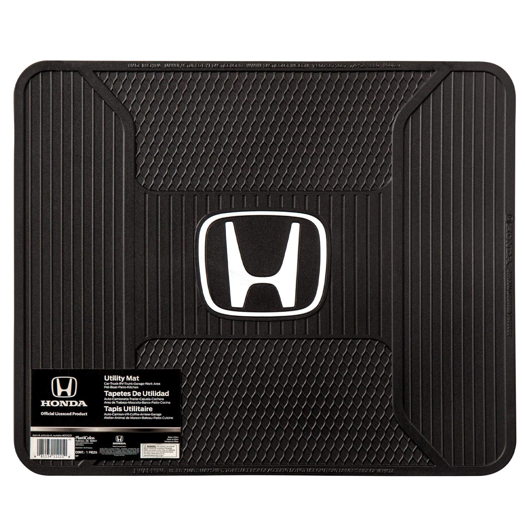 Plasticolor 008825ZX4 Compatable with Honda Civic 4 Piece Front and Rear Logo'd Floor Mats