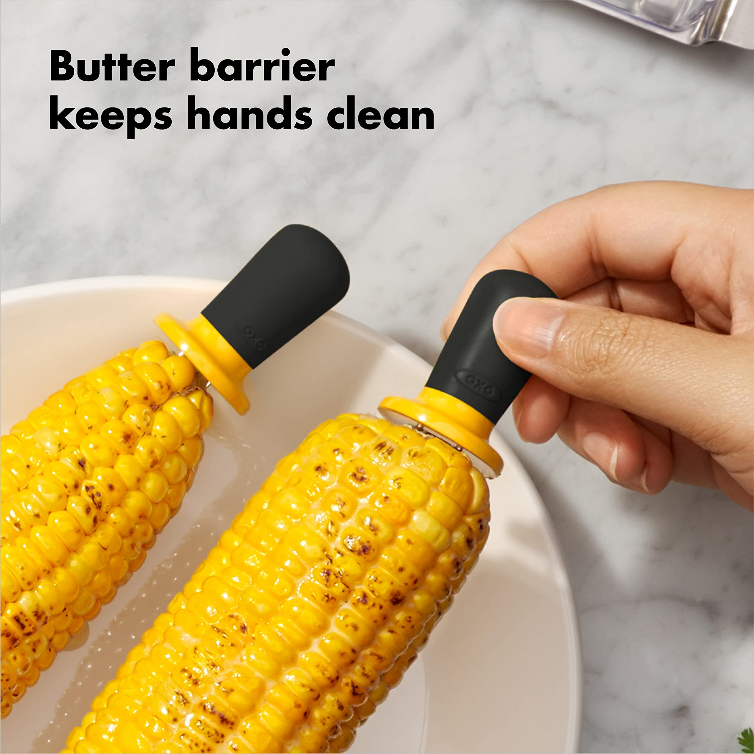 OXO Good Grips 8-Piece Corn Holder Set,Yellow,One Size