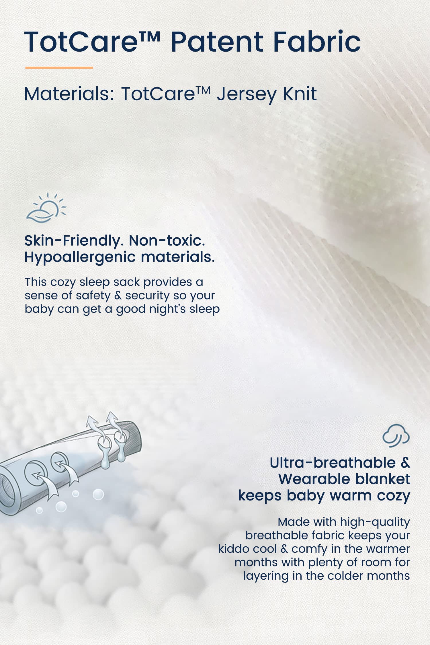 TotAha Baby Girl Sleep Sack 6-12 months 3 Pack, Buttery Soft Wearable Blanket Baby Sleeping Bag with 2-way Safe Zipper. 0.5 TOG