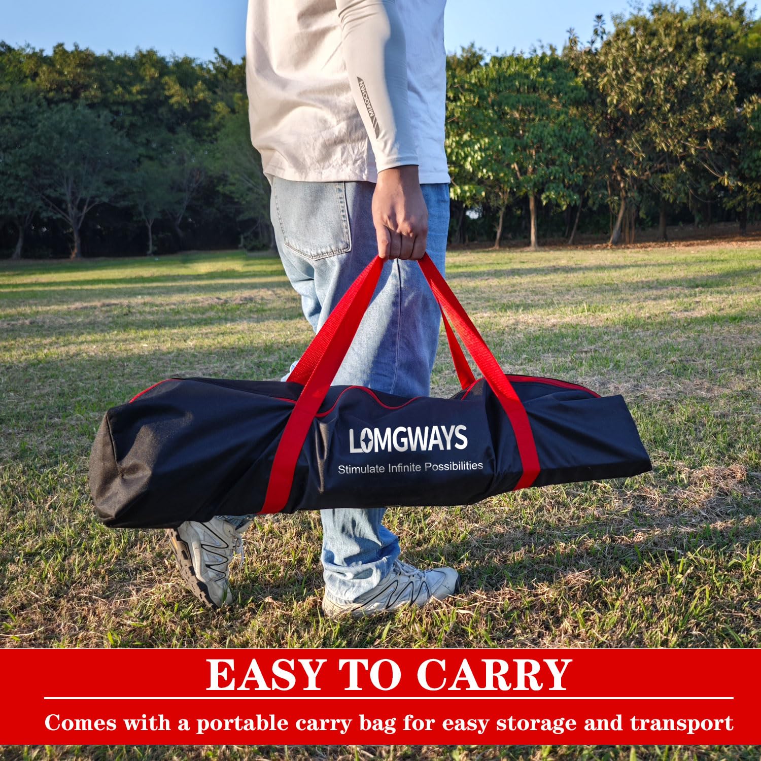 LOMGWAYS 8x8 ft Baseball & Softball Practice Net with Steel Frame for Batting, Hitting, Pitching, Portable Baseball Batting Net with Carry Bag, Great for All Levels