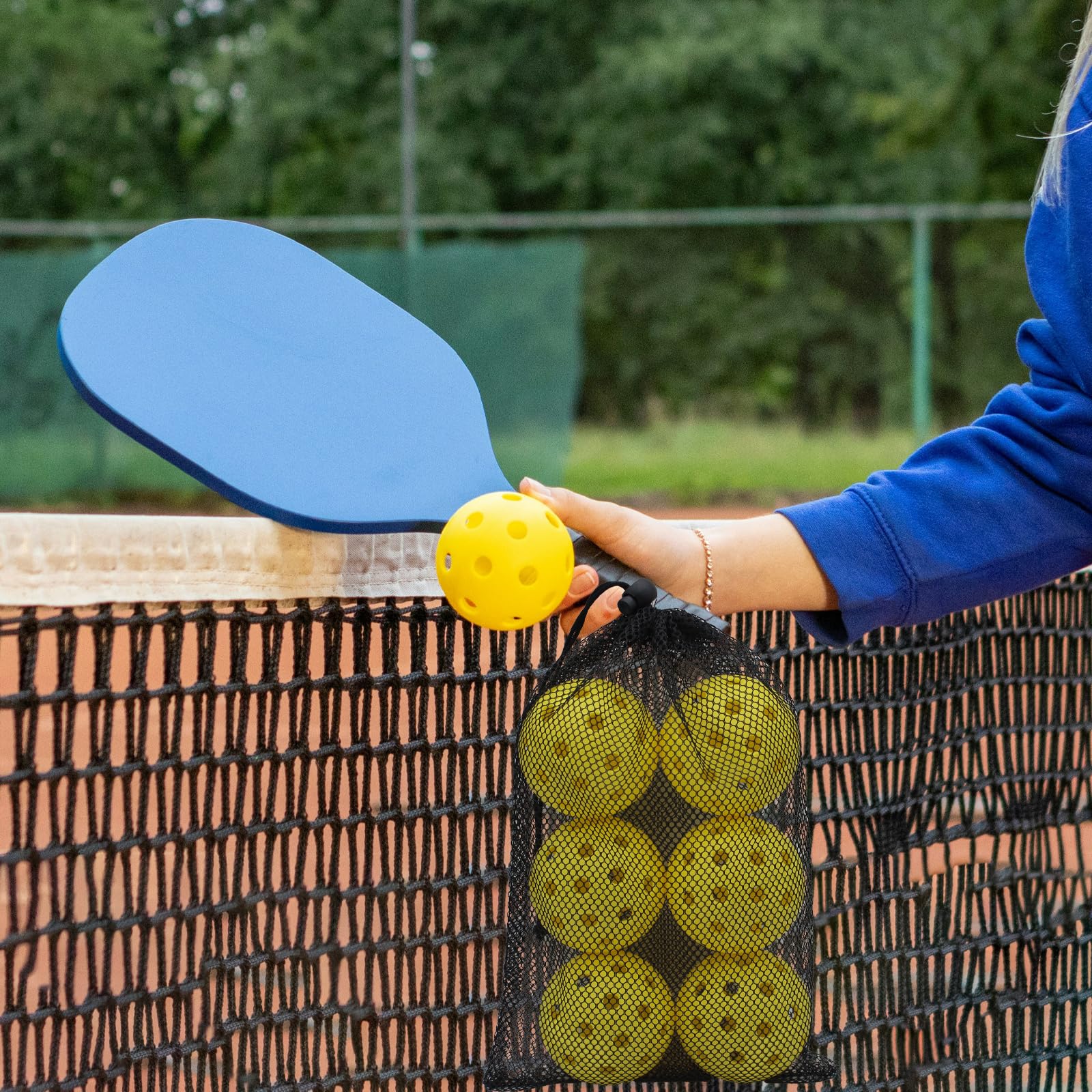 Magicorange Pickleball Balls, 6 Pack 40 Holes Outdoor Pickleballs, High Elasticity & Durable Pickle Balls for All Style Pickleball Paddles (Pink)