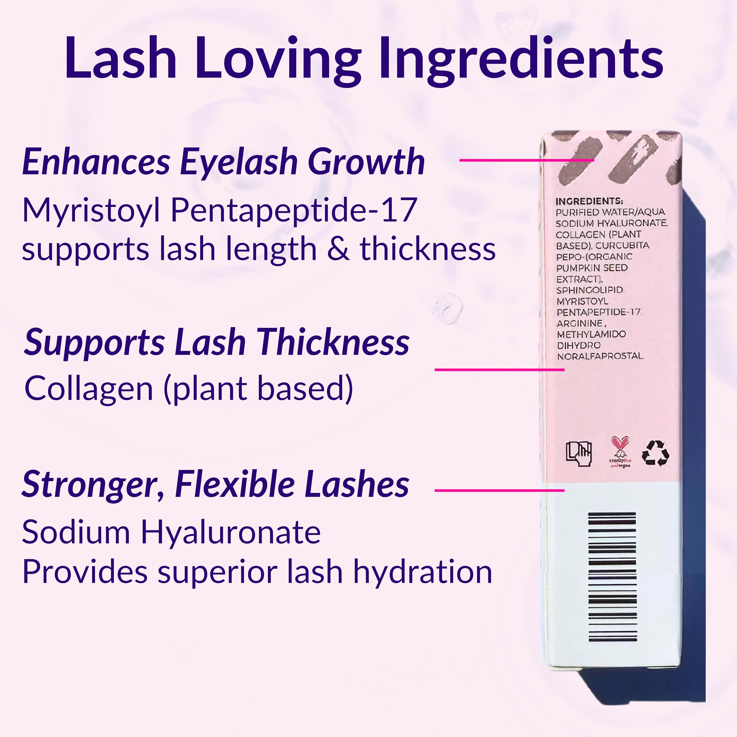 LeVaye Cosmetics Show Lash Eyelash Serum for Longer, Thicker, Gorgeous Looking Lashes, Cruelty Free Lash Serum