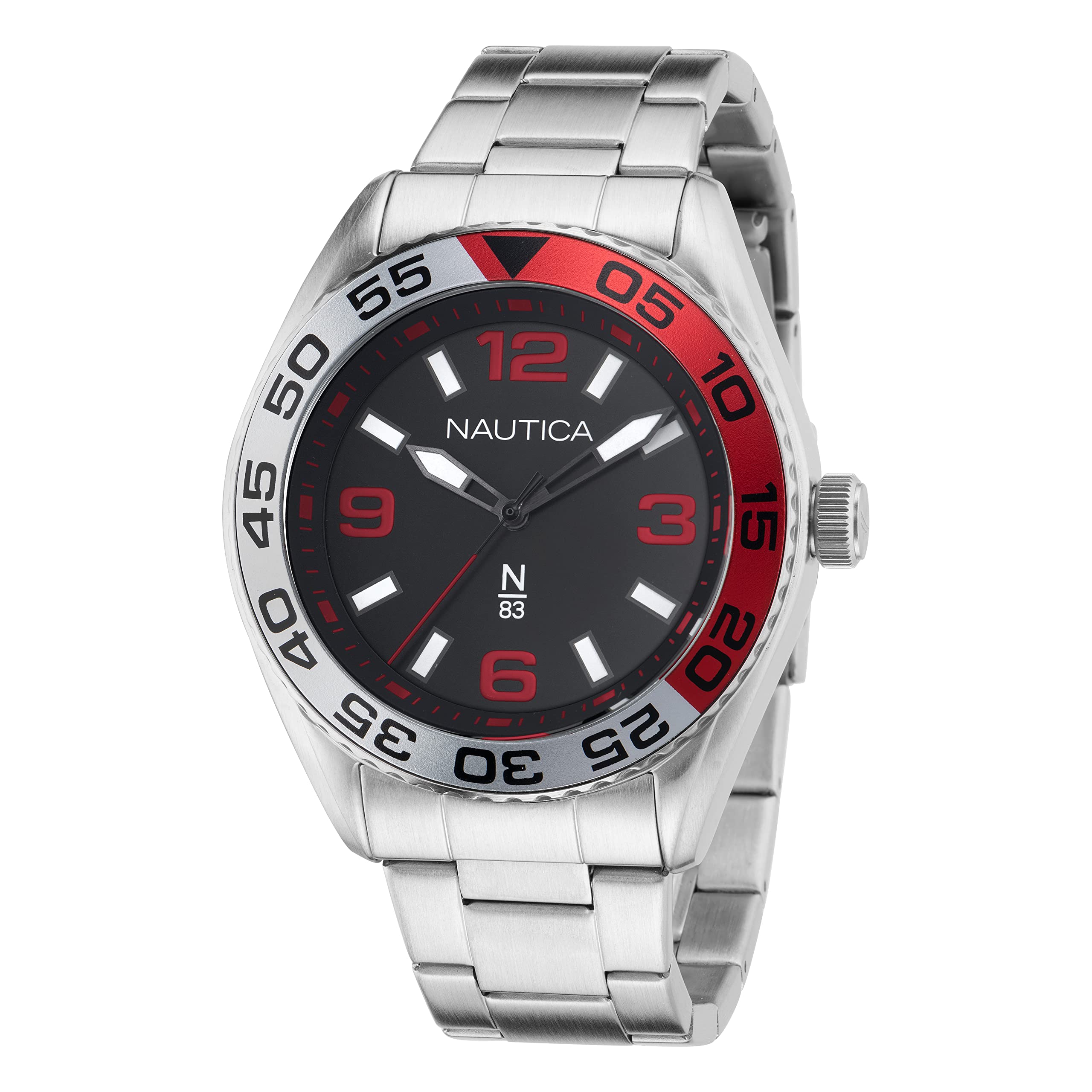 Nautica N83 Men's NAPFWS306 Finn World Stainless Steel Bracelet Watch