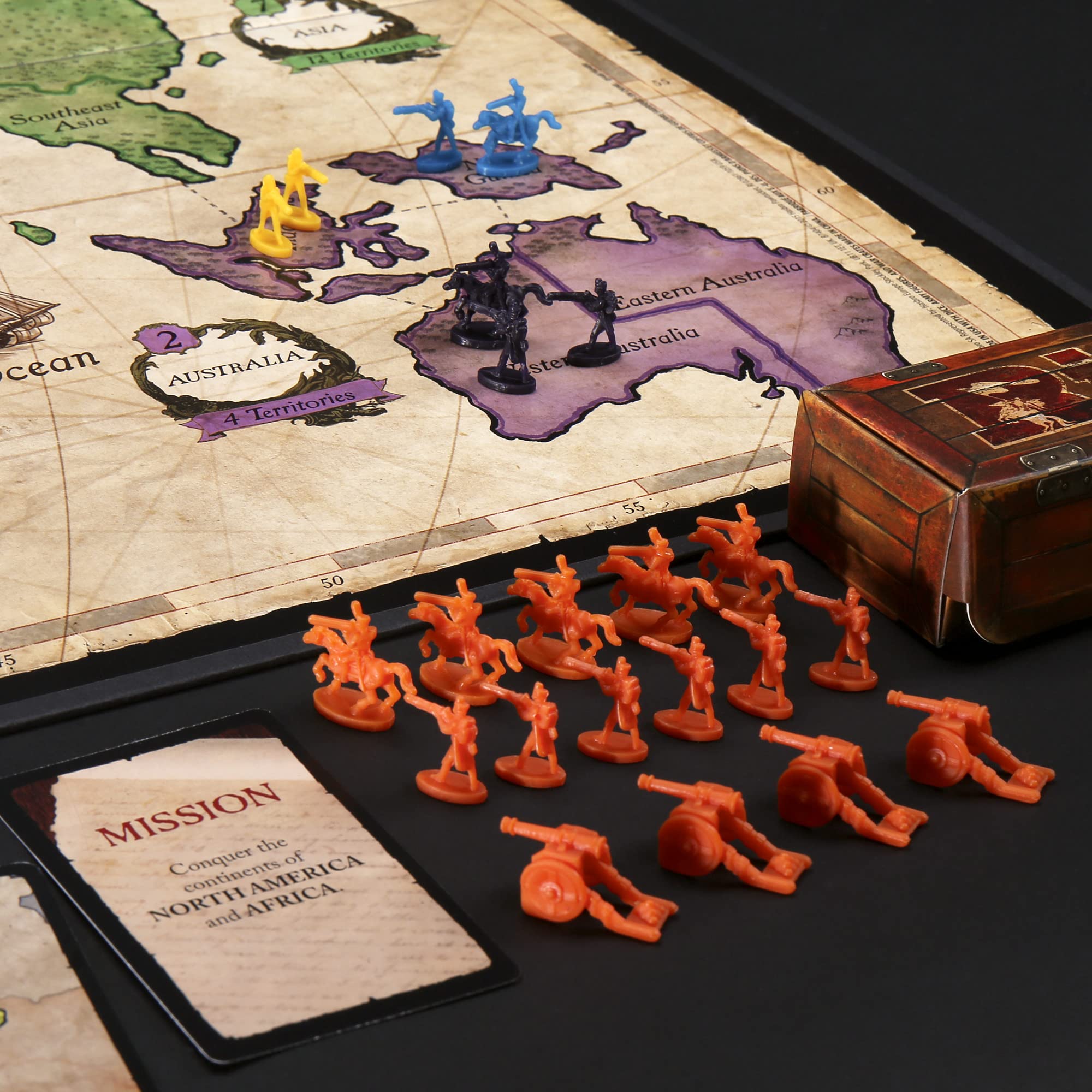 Risk Board Game, Strategy Games for 2-5 Players, Strategy Board Games for Teens, Adults, and Family, War Games, Ages 10 and Up