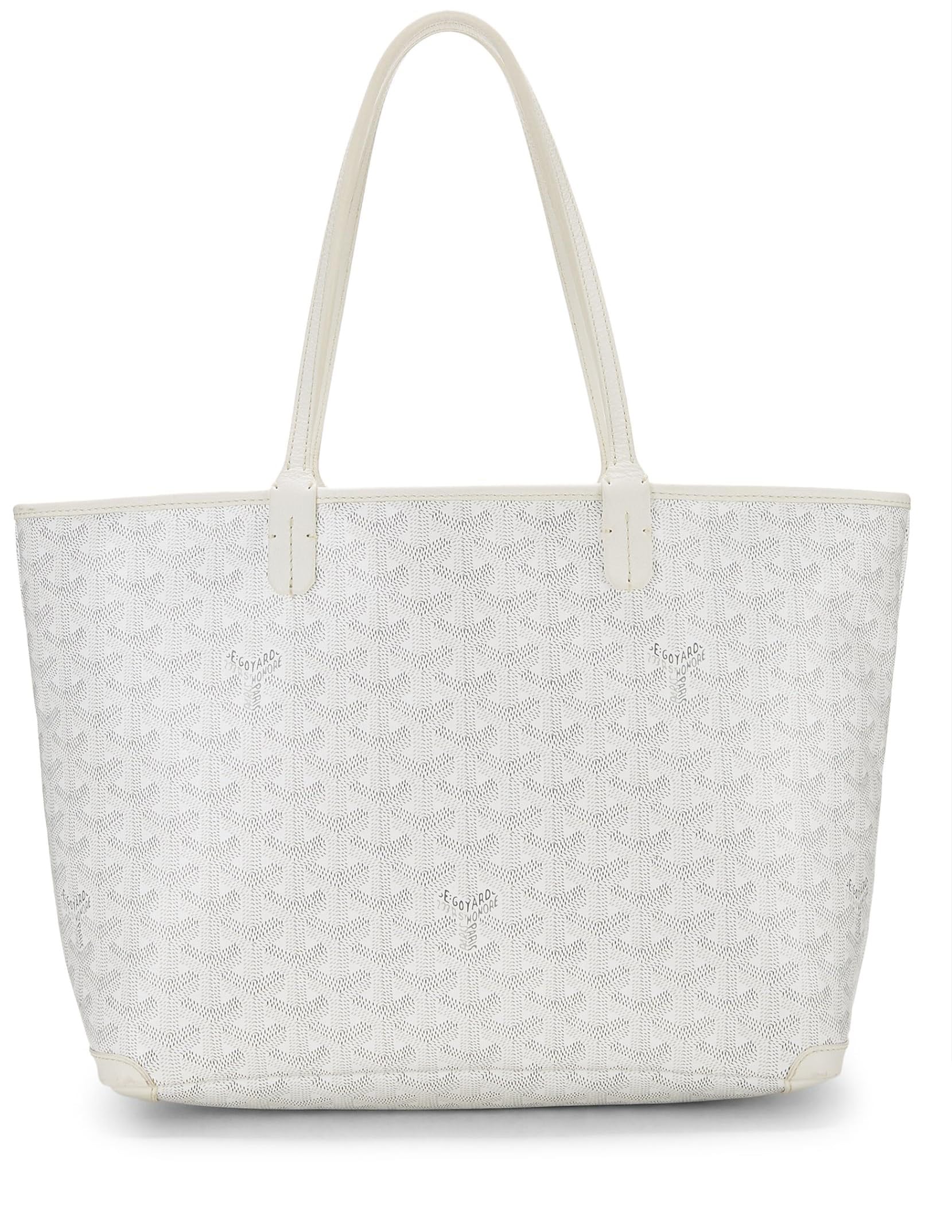 Goyard, Pre-Loved White Goyardine Canvas Artois PM, White