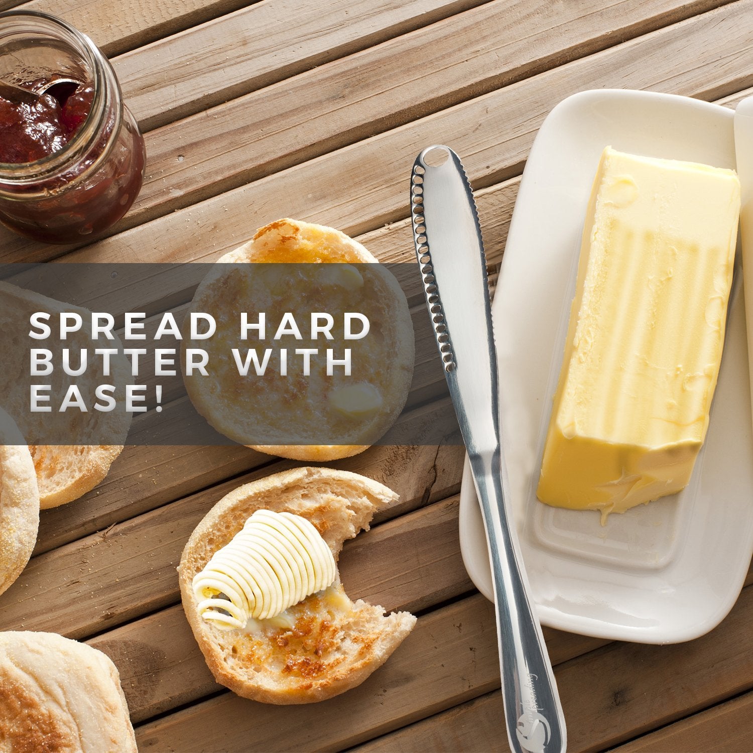 Stainless Steel Butter Spreader, Butter Knife - 3 in 1 Kitchen Gadgets (1)