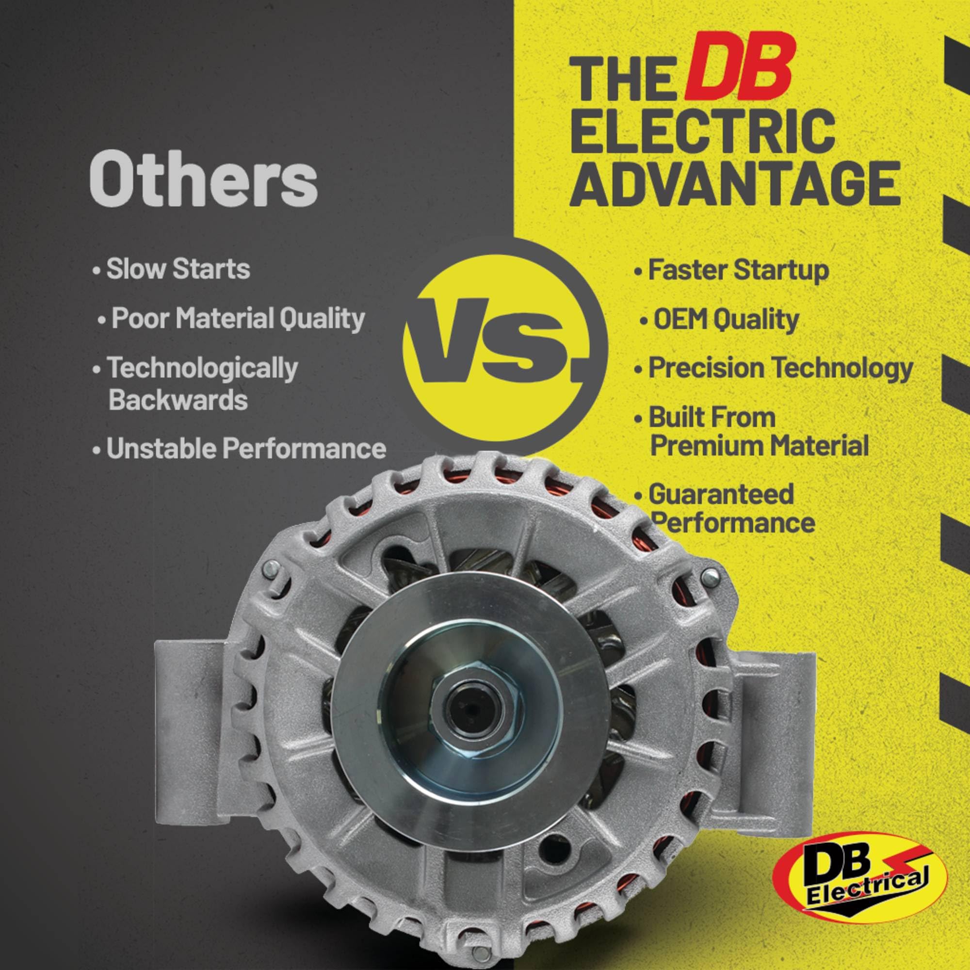 DB Electrical 400-14178 NEW ALTERNATOR Compatible with/Replacement for 6.0L 6.0 Diesel FORD F150 F250 F350 Pickup 2005 2006 2007, F450 F550 180 AMP 8478-180 5C3T-10300-BA 5C3Z-10346-BA 6C3T-10300-BA