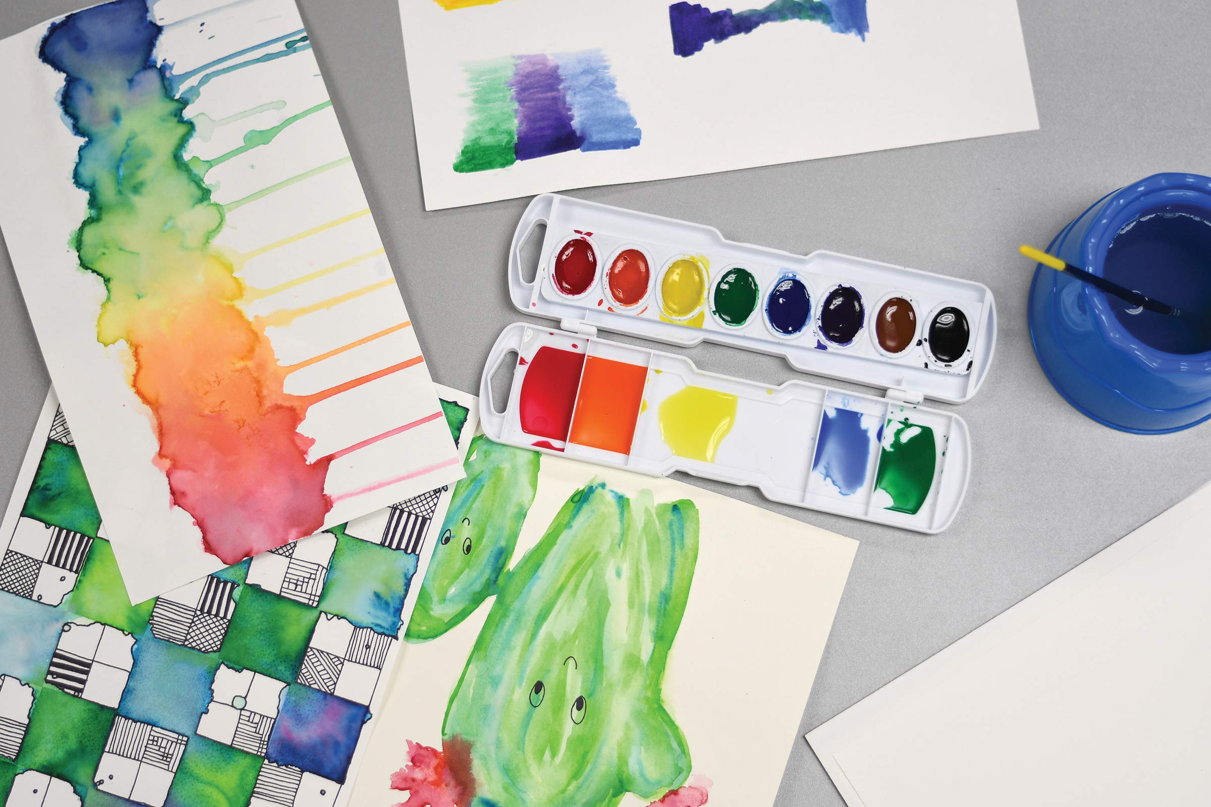 UCreate Watercolor Paper, White, Package, 140 lb., 9" x 12", 50 Sheets
