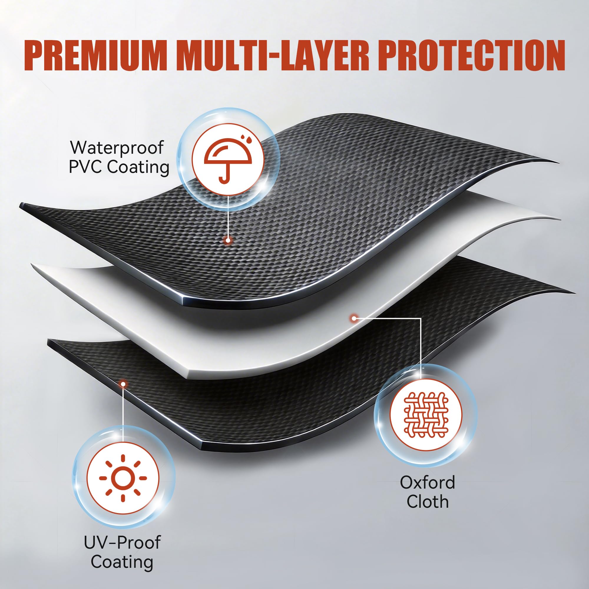 Z Grills Pellet Grill Cover 43 Inch | Official Genuine | Upgraded 600D Polyester Fabric, Heavy Duty, Waterproof, Weather Resistant Full Length Grill Cover for 7052B Pellet Smoker