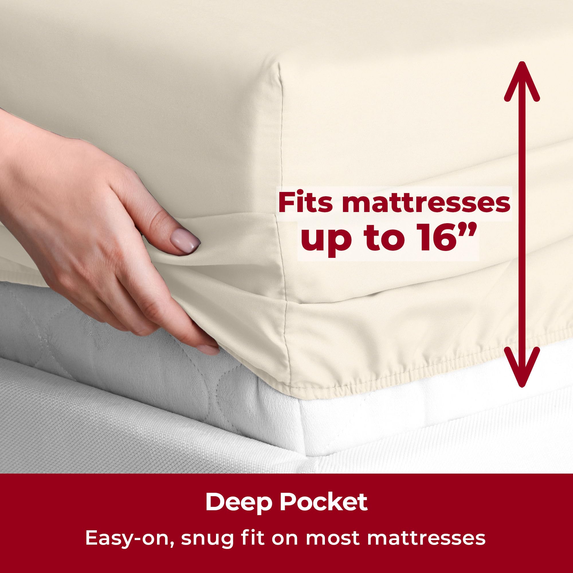 Mellanni Bedspread Coverlet Set + 6PC Sheets Set Bundle&Save - Iconic Collection Bedding - Bundle Includes: 3 Piece Oversized Quilt Set and 6 Piece Bed Sheet Set (King, Spa Blue/Ivory)