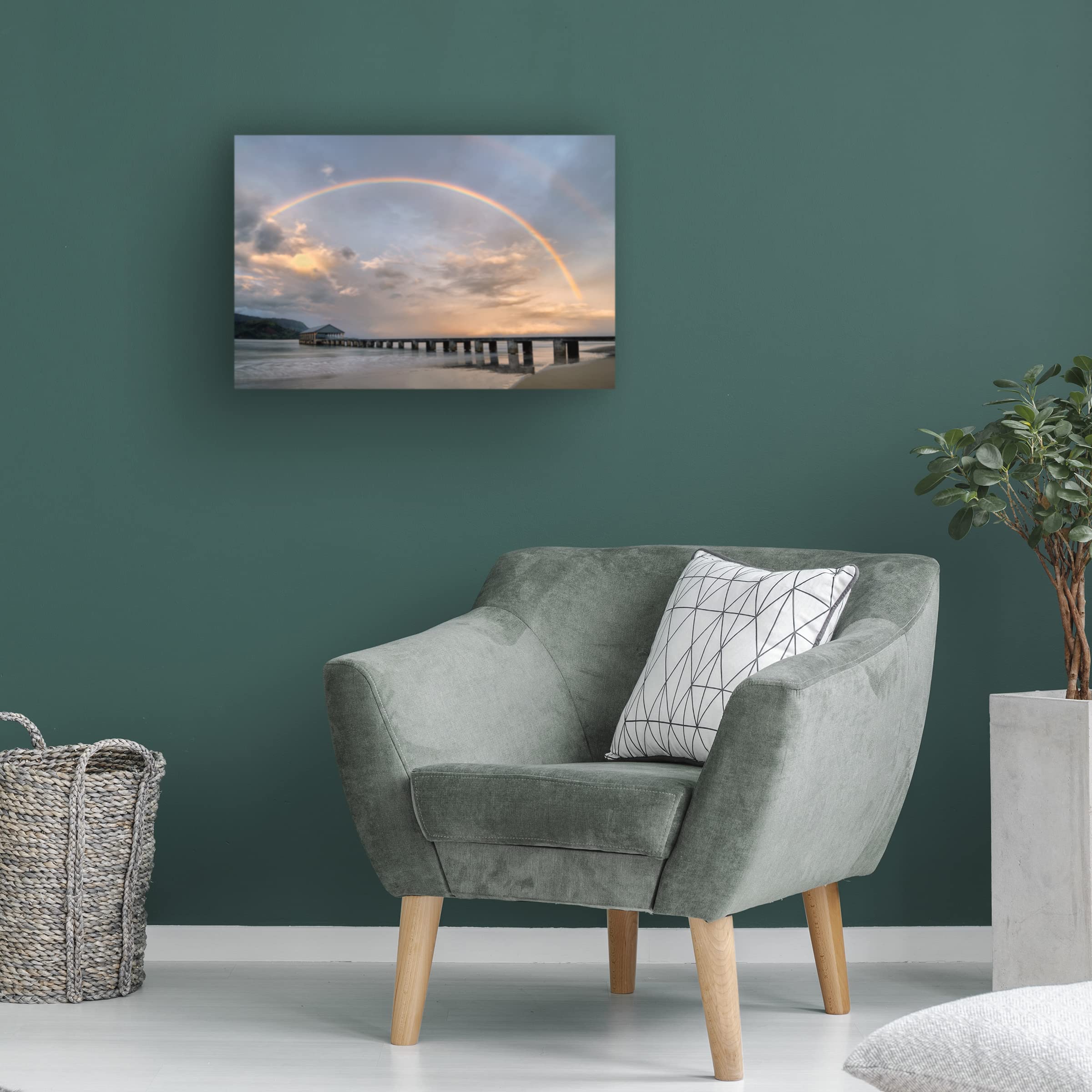 Trademark Fine Art 'Hanalei Peir 2' Canvas Art by Dennis Frates