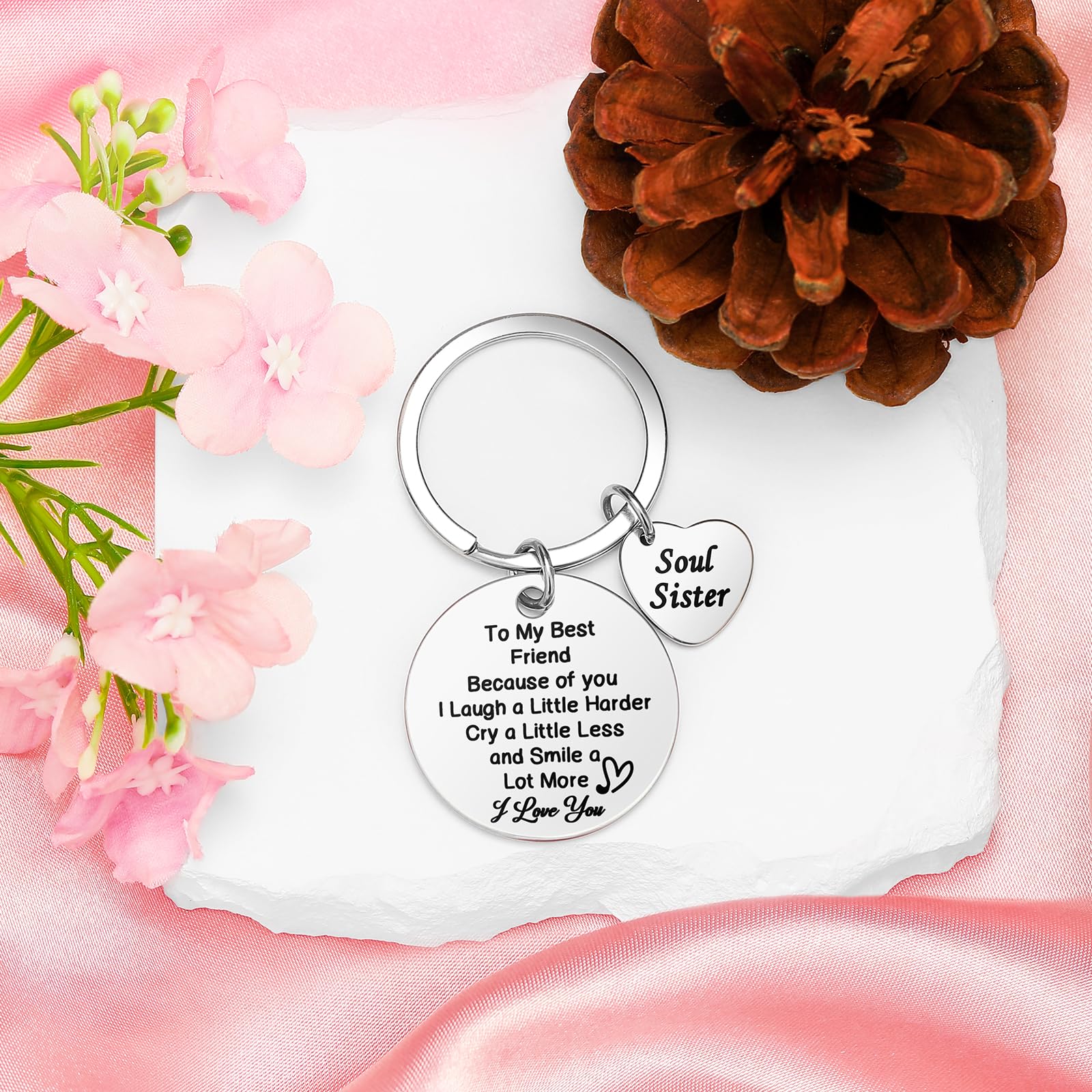 Best Friend Birthday Gifts for Women Friendship Gifts for Women Friends Unique Bestfriend Birthday Gift for Woman Bestfriend gift Ideas for Bestie BFF Soul Sister - Mug, Keychain, Candle, Bracelet