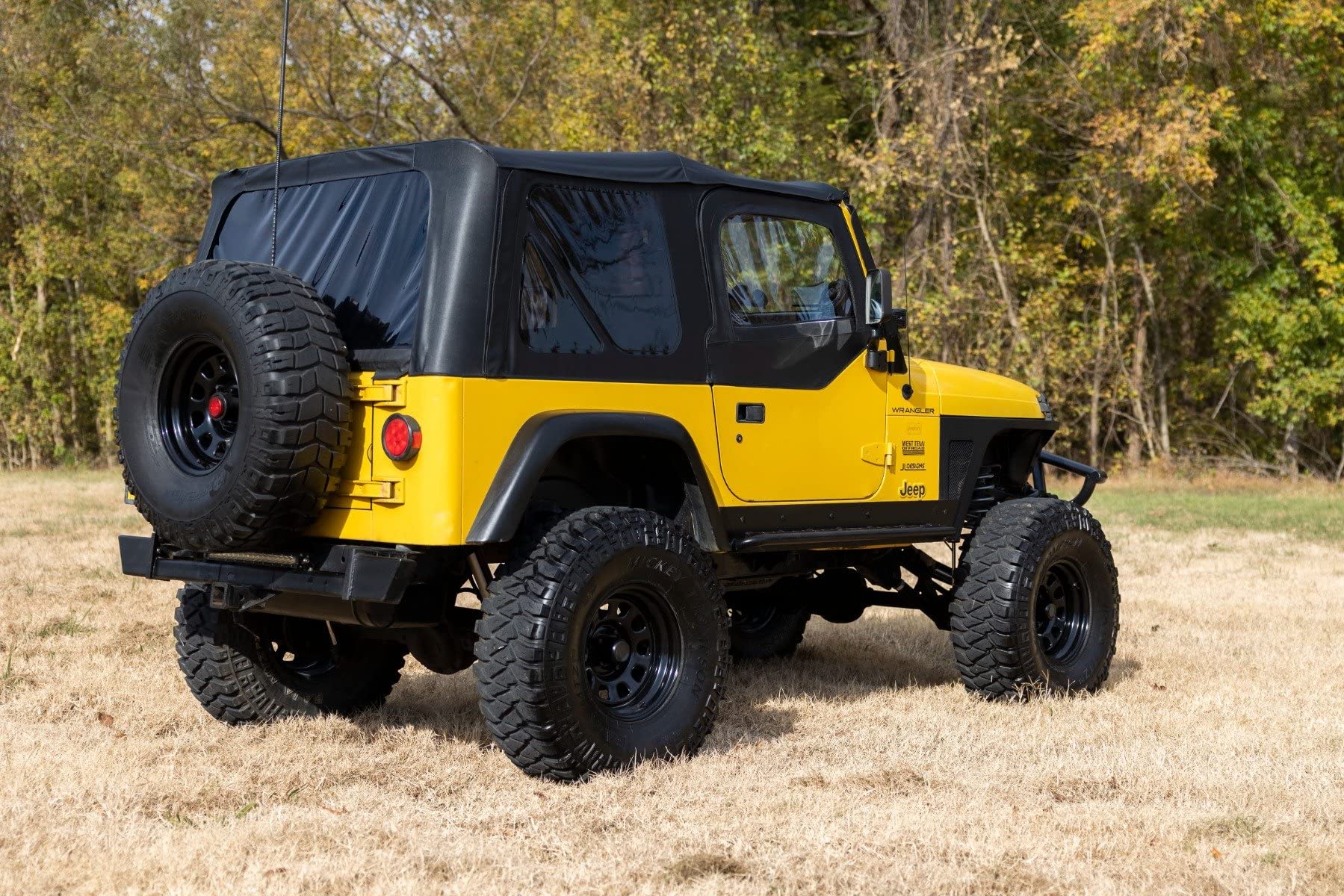 Rough Country Daytona Steel Wheel Black (16x8 / 8x6.5 / 8x165.1) -RC51-6881 Painted and Center Cap is Not Included (16 x 8. inches /8 x 6 inches, 0 inches Offset)