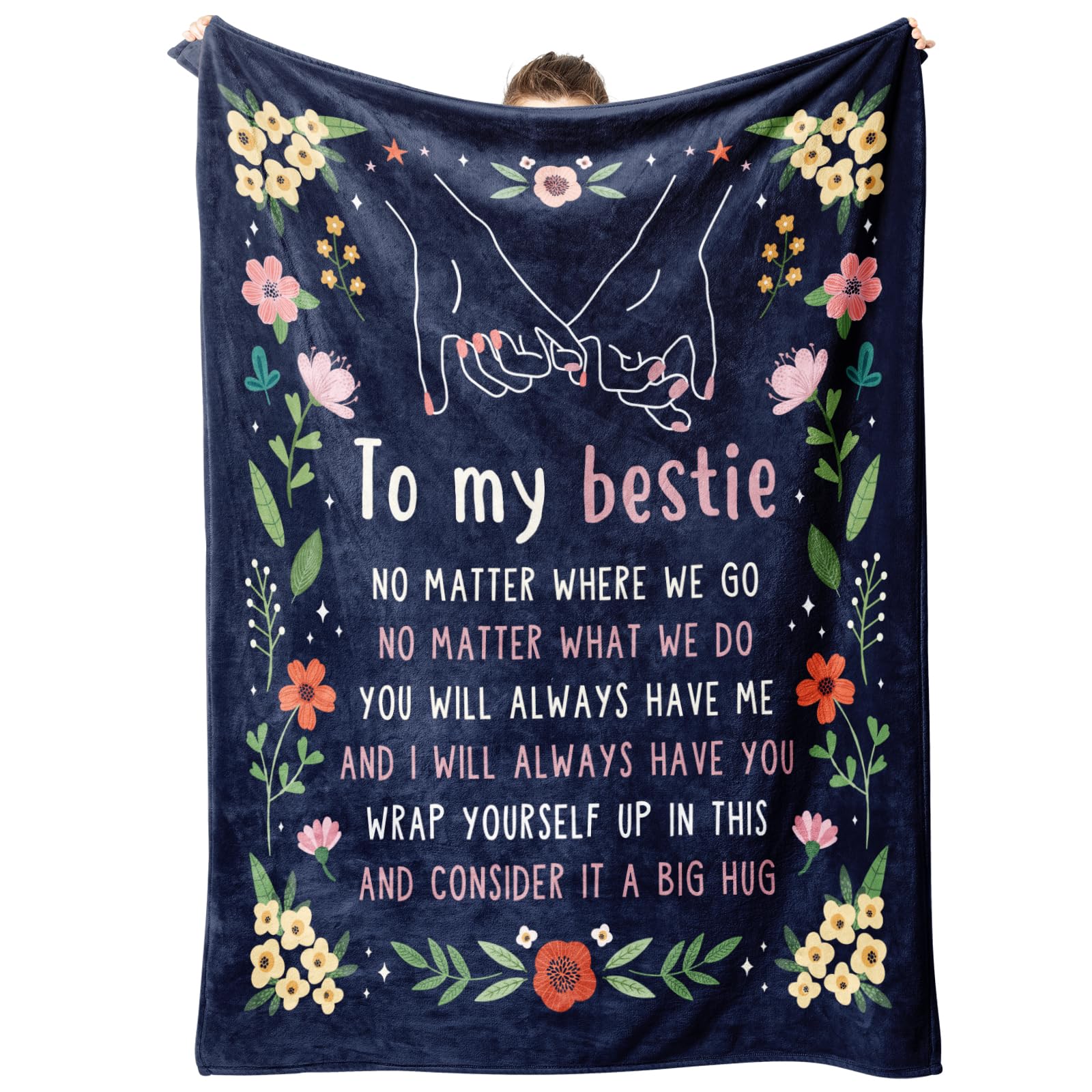 GiltGlimmer Friendship Gifts for Women Mothers Day, Best Friend Birthday Gifts for Women, Best Friend Blanket Gift, to My Bestie Throw Blanket for Christmas 60" x 50"