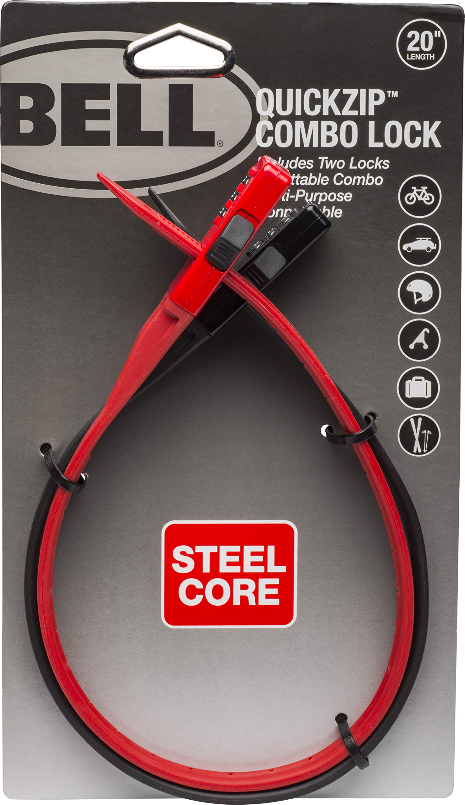 QuickZip Zip-Tie Multi-Purpose Combo Lock 2 Pack