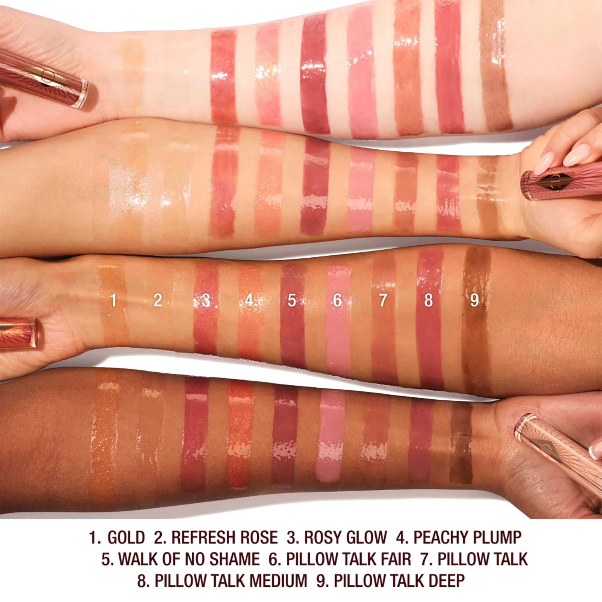 Charlotte Tilbury Collagen Lip Bath - Plumping Lip Gloss for a Fuller-Looking, High-Shine Pout - Skincare-Infused Formula to Hydrate & Nourish Lips - Pillow Talk Fair