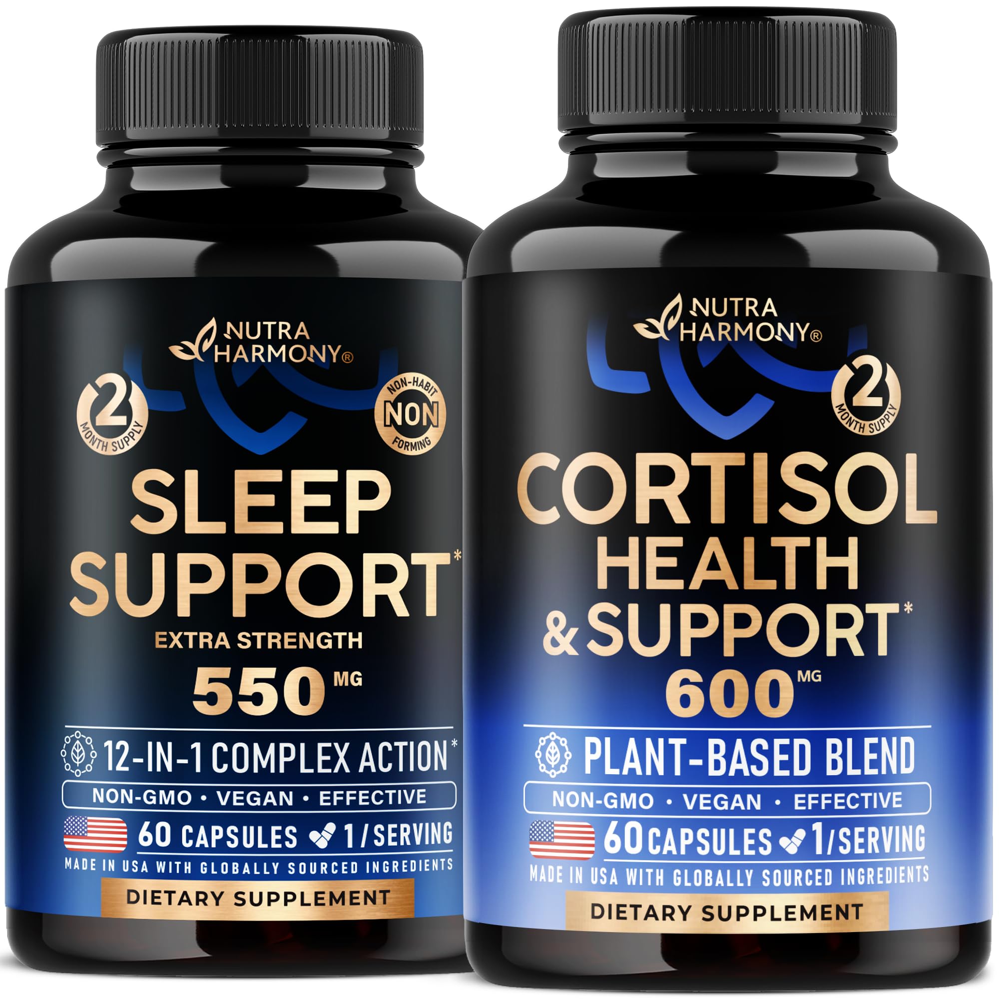 NUTRAHARMONY Cortisol & Sleep Support Capsules