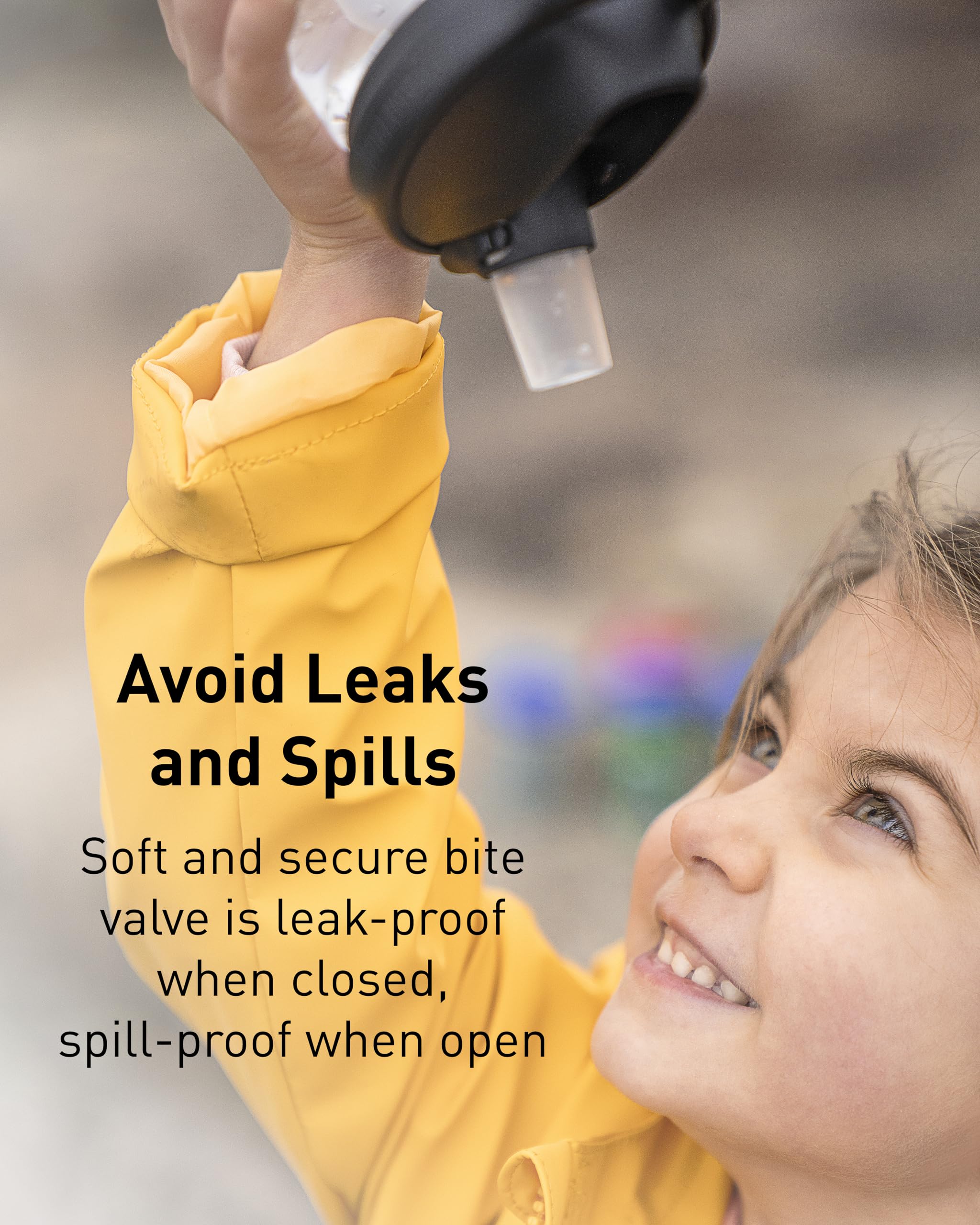 CamelBak Eddy+ Kids Bite Valve Straw Tritan Renew Water Bottle Colorblock Butterflies, 14oz