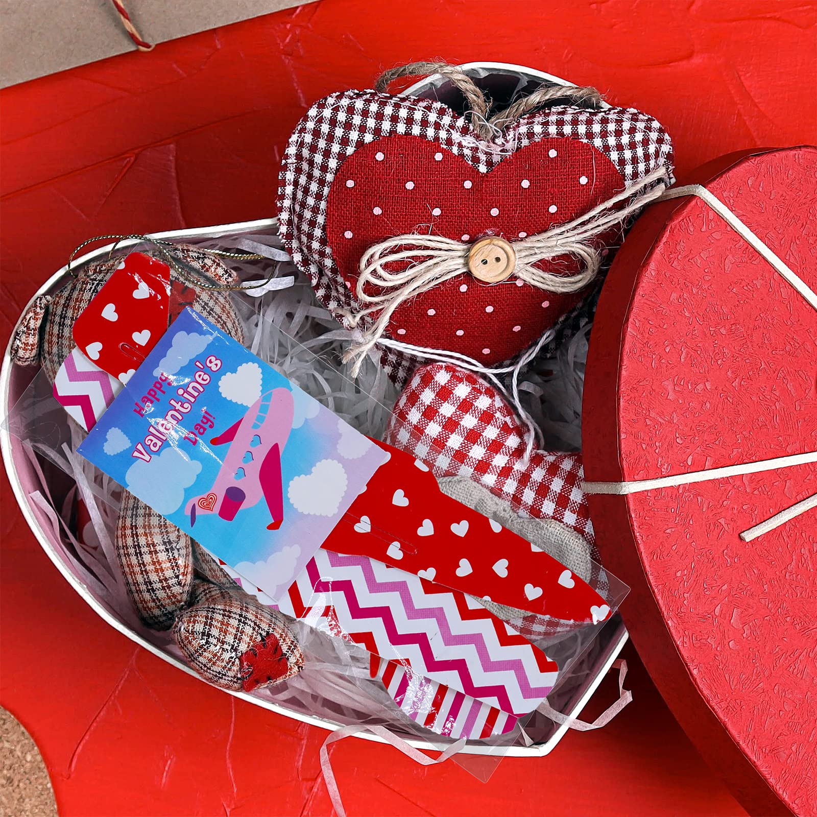 Winlyn 112 Pcs Valentine's Day Stationery Toy Assortment Set Valentine Goodie Bags Stuffers Valentine Rewards Prizes Bulk for Kids Students Valentine Party Favors Treats School Classroom Gift Exchange