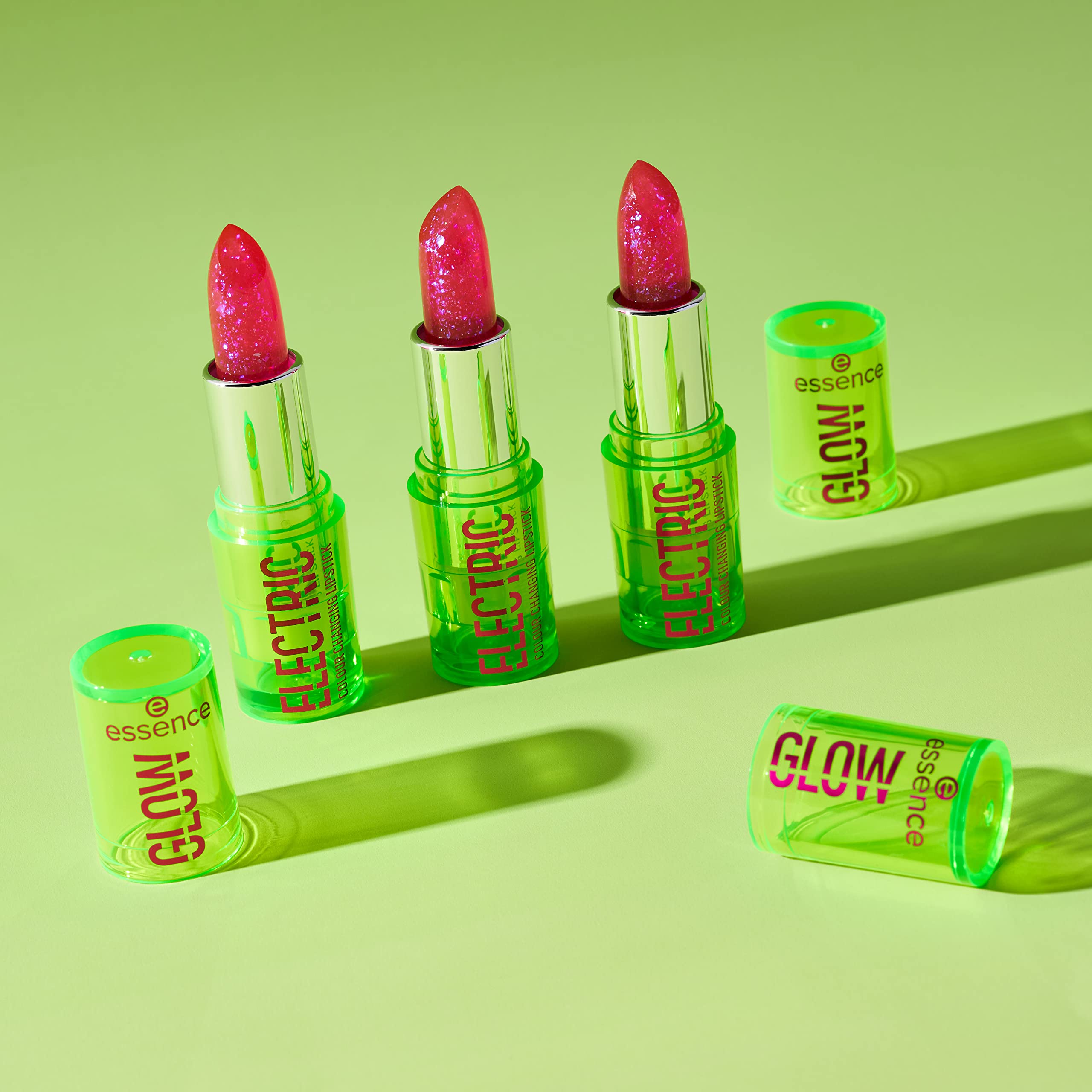 essence | Electric Glow Color Changing Lipstick | pH Reactive Natural Pink for All Skin Tones | Vegan & Cruelty Free | Gluten Free, Without Oil & Parabens