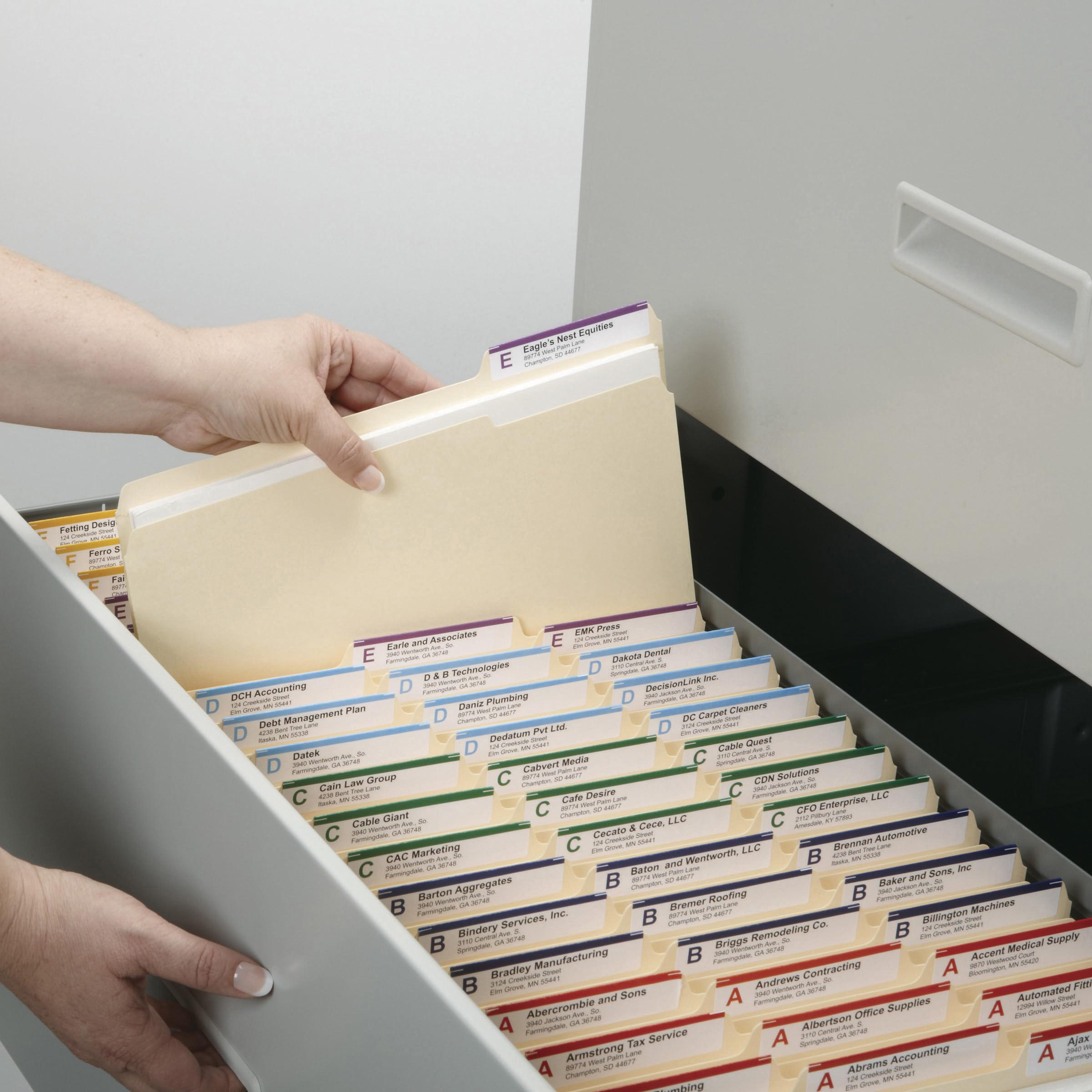 Smead File Folder, 1/3-Cut Tab, Letter Size, Manila, 100 per Box (10381)