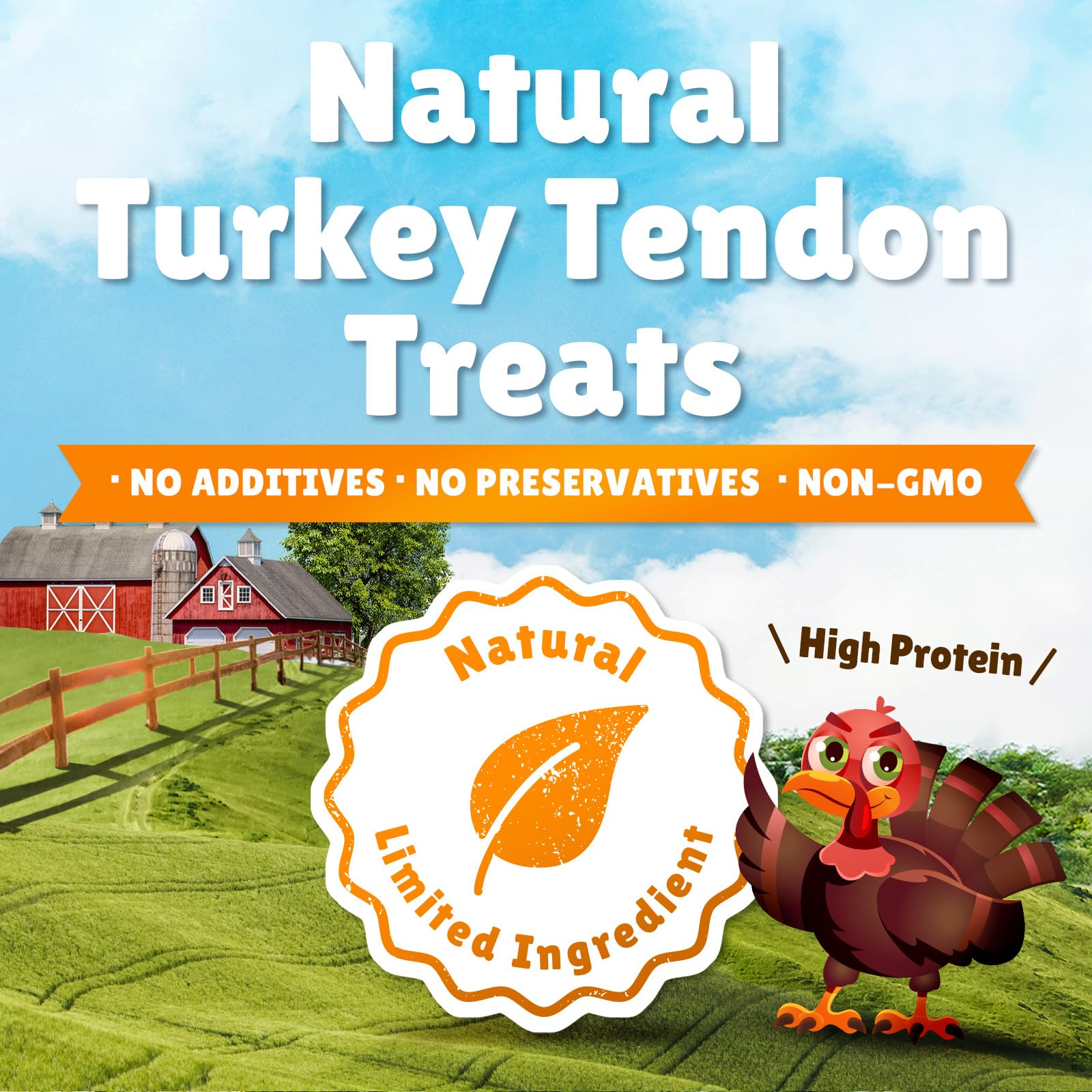 Gootoe Turkey Tendon Wrapped Chicken Stick (Small) 10 Unit a Pack – 100% USA-Sourced Turkey, Natural Snack, Premium Puppy Chews, Hypoallergenic, Rawhide-Free, Reseal Value Bags, Sizes for Small Breeds