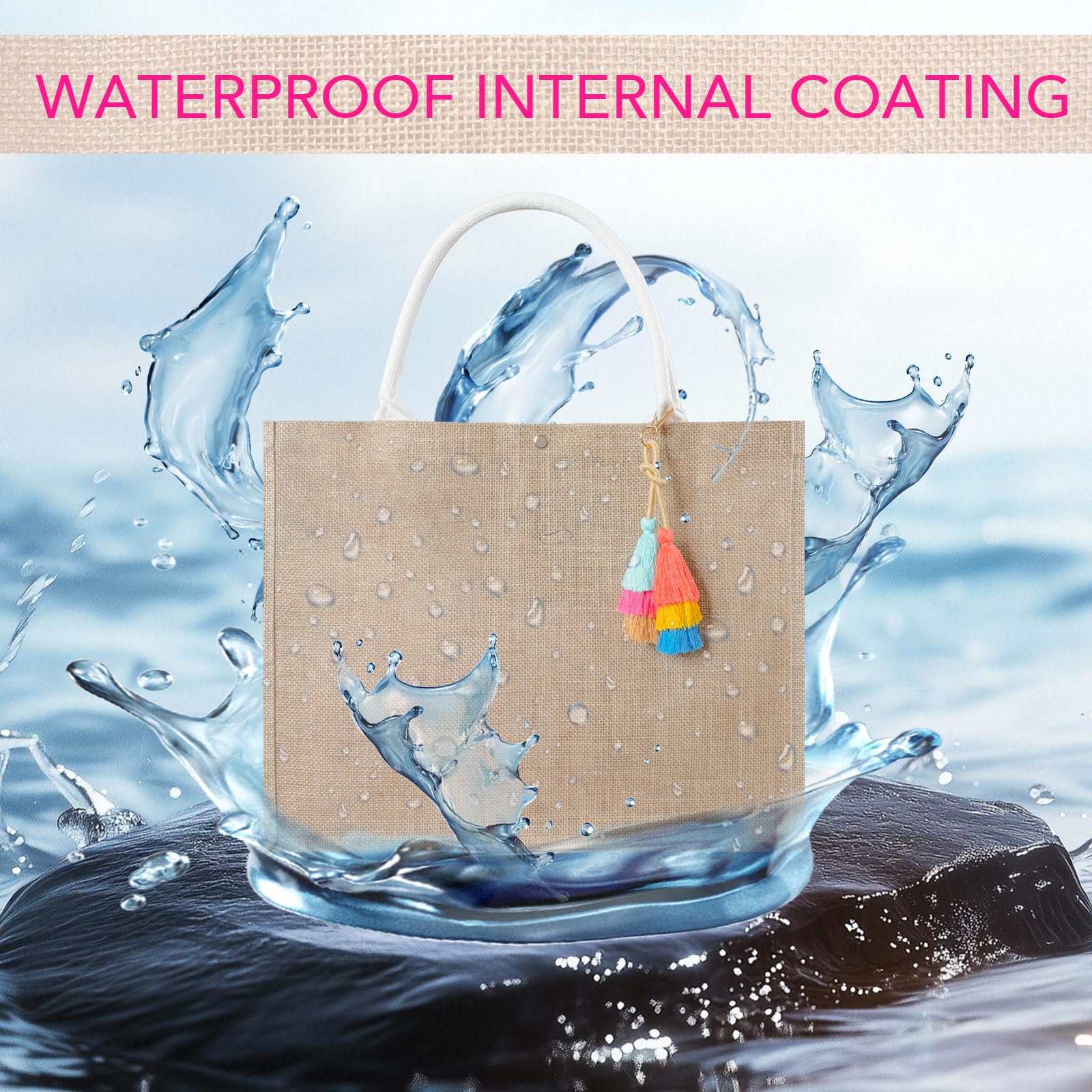 Hydroserenity Straw Bags for Women, Mesh Straw Beach Tote Bag Sandproof Waterproof, handbag, Foldable Large Capacity, Perfect Gifts for Women