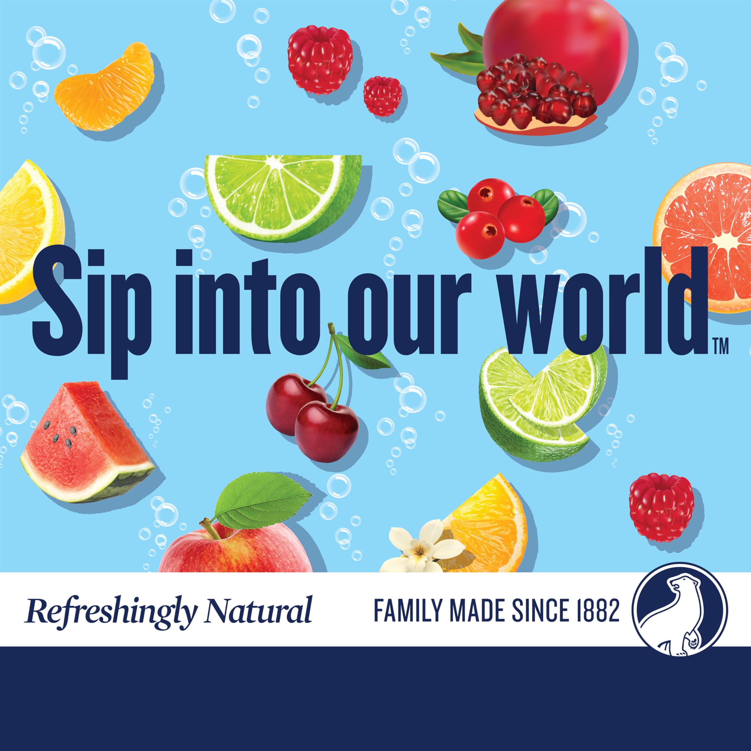 Polar Seltzer Water Original, 12 fl oz cans, 8pk