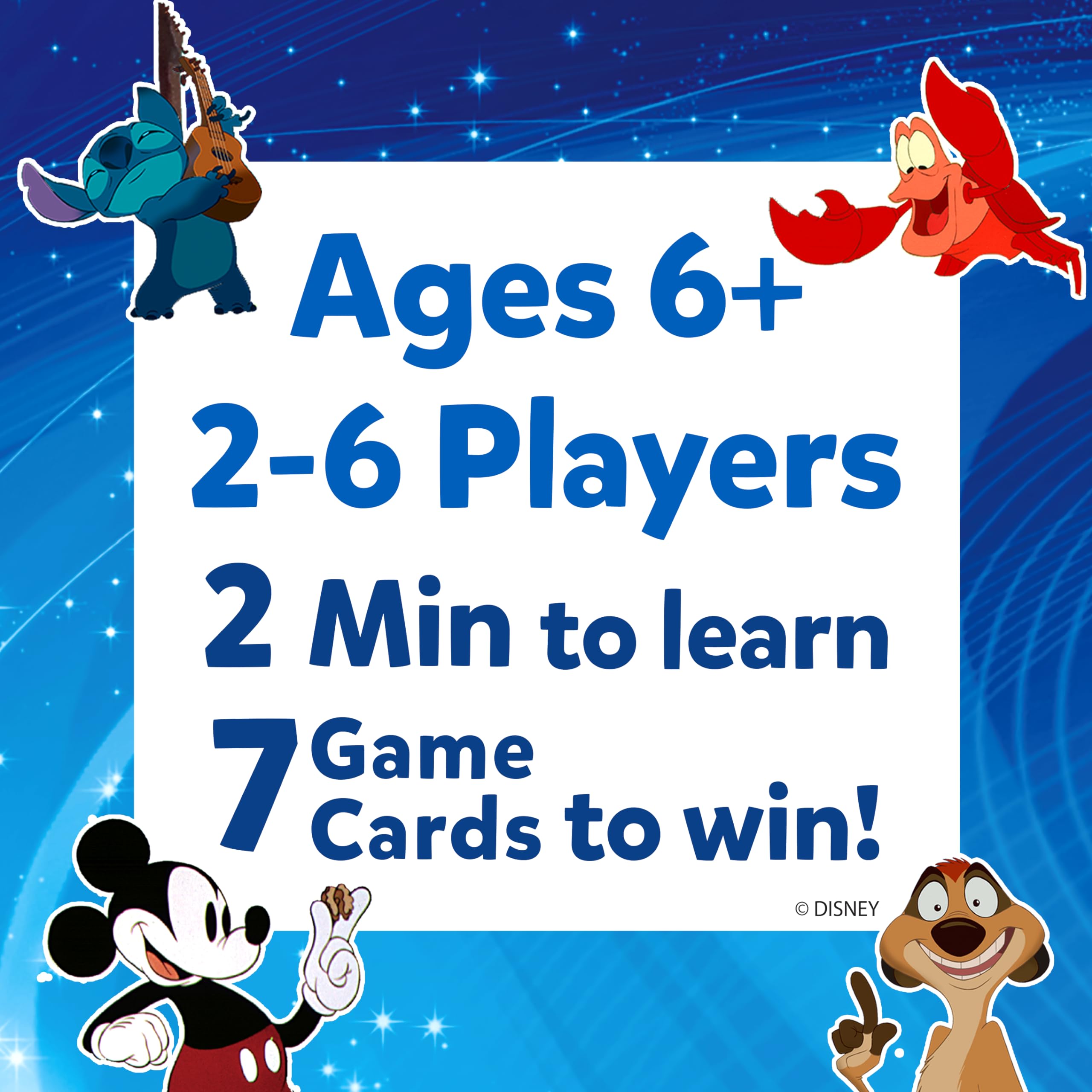 Skillmatics Collectible Card Game - Guess in 10 Disney, Stocking Stuffers, Perfect for Kids, Teens, Adults Who Love Board Games, Cinderella, Mickey Mouse, Gifts for Ages 6, 7, 8, 9 and Up