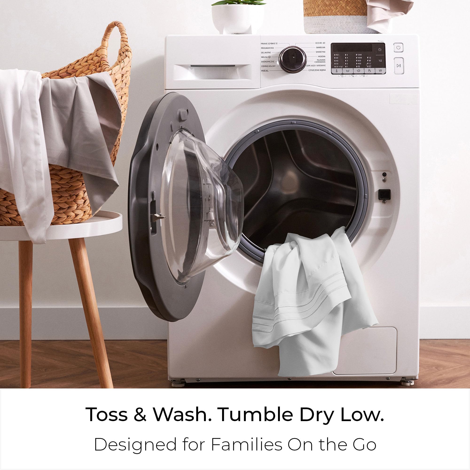 Mellanni Bed Skirt King Size - Bed Skirting - 15-Inch Tailored Drop Pleated Dust Ruffle - Hotel Luxury Bedding - Wrinkle, Fade, Stain Resistant - 1 Bedskirt (King, White)