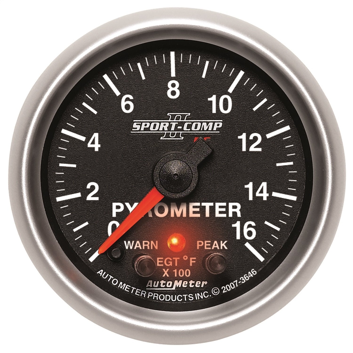 Auto Meter 3646 Sport-Comp PC Pyrometer Gauge 2.3125 in.