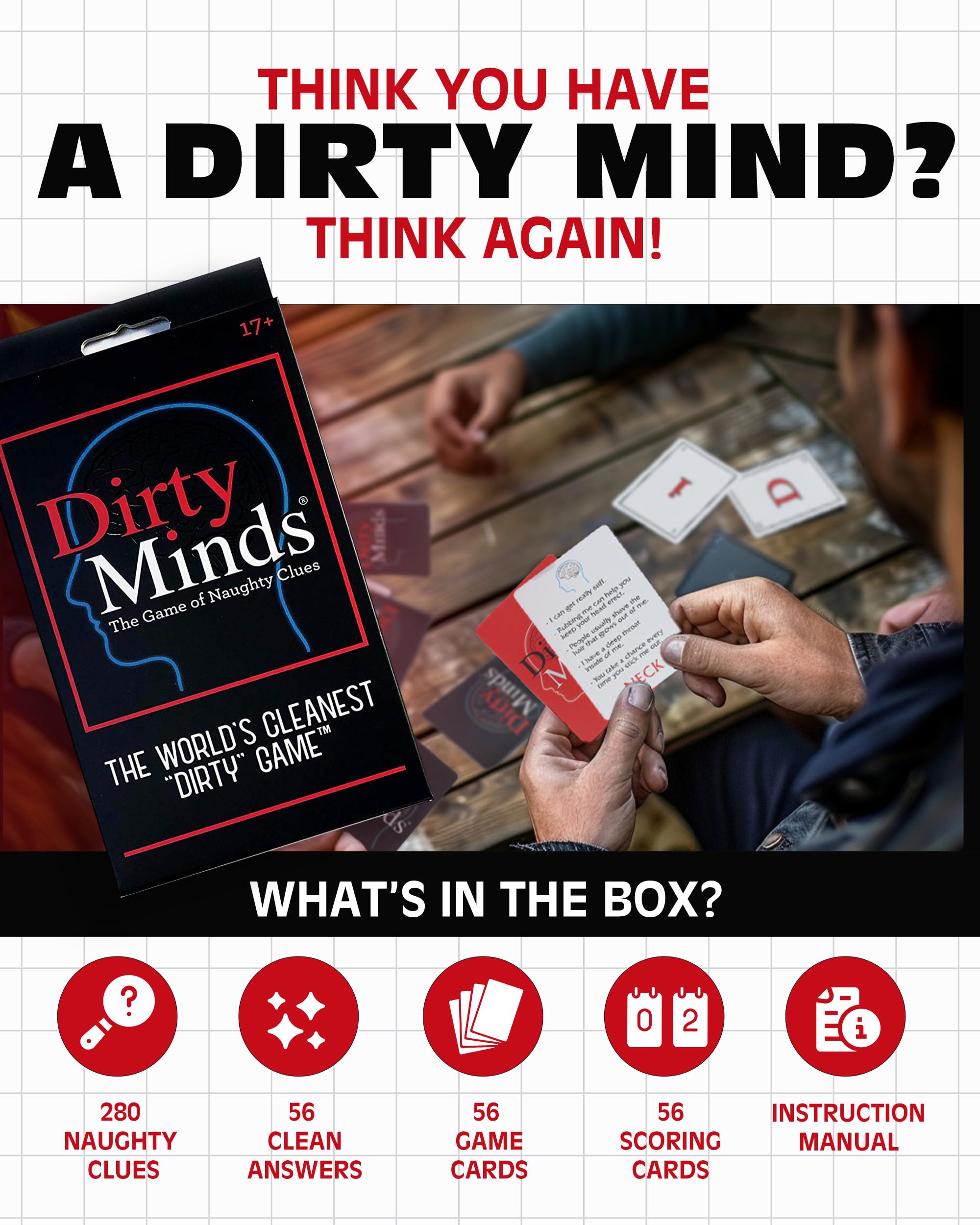 TDC Games Travel Dirty Minds - Funny Card Games for Adults, Hilarious Party Games for Game Night, Couples Games, Date Night