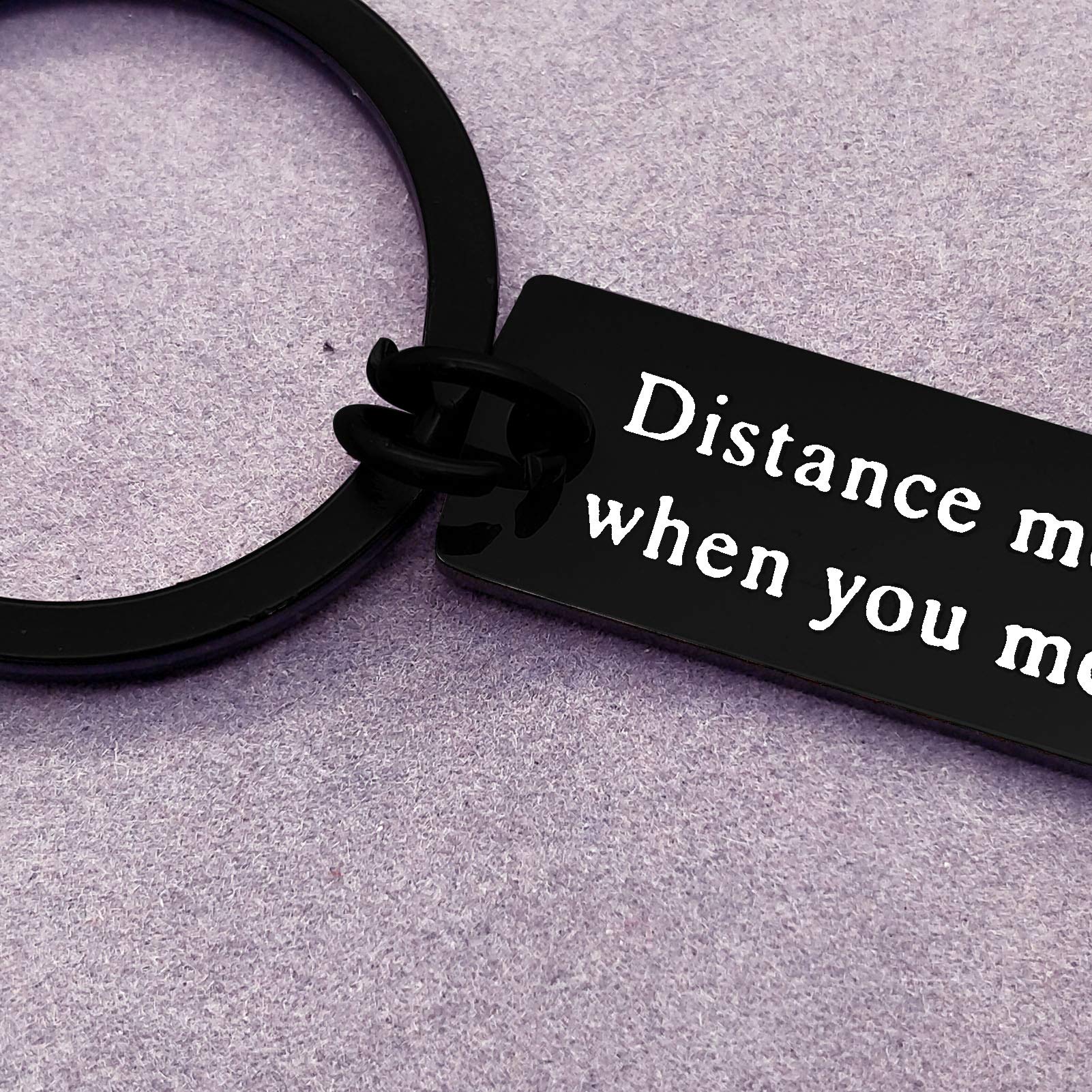 Couple Keychain for Boyfriend Girlfriend Long Distance Relationship Gift Keyring Going Away Gift for Husband Wife Couples Jewelry Brithday Valentines Gift Anniversary Keychain Gift ,His and Hers Gift