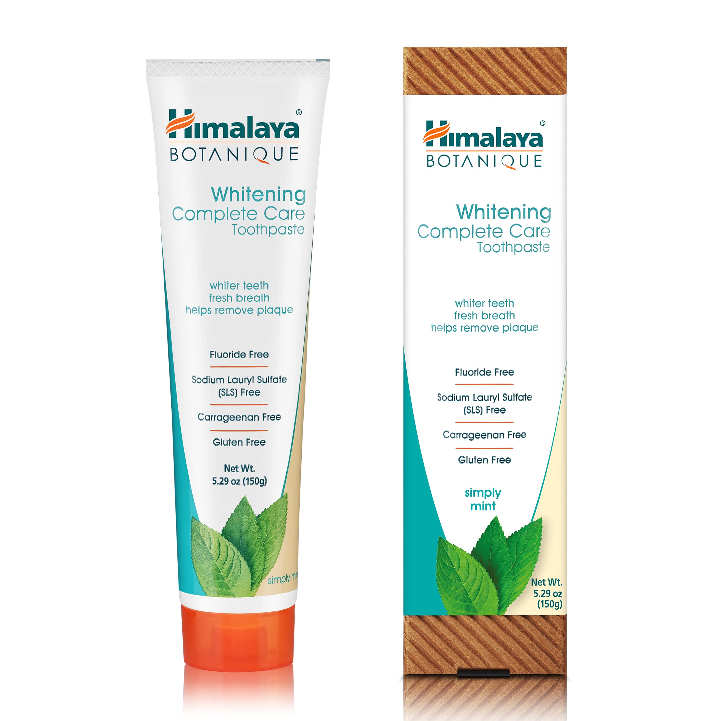 Himalaya Botanique Complete Care Whitening Toothpaste, Simply Mint, for a Clean Mouth, Whiter Teeth and Fresh Breath, 5.29 oz…