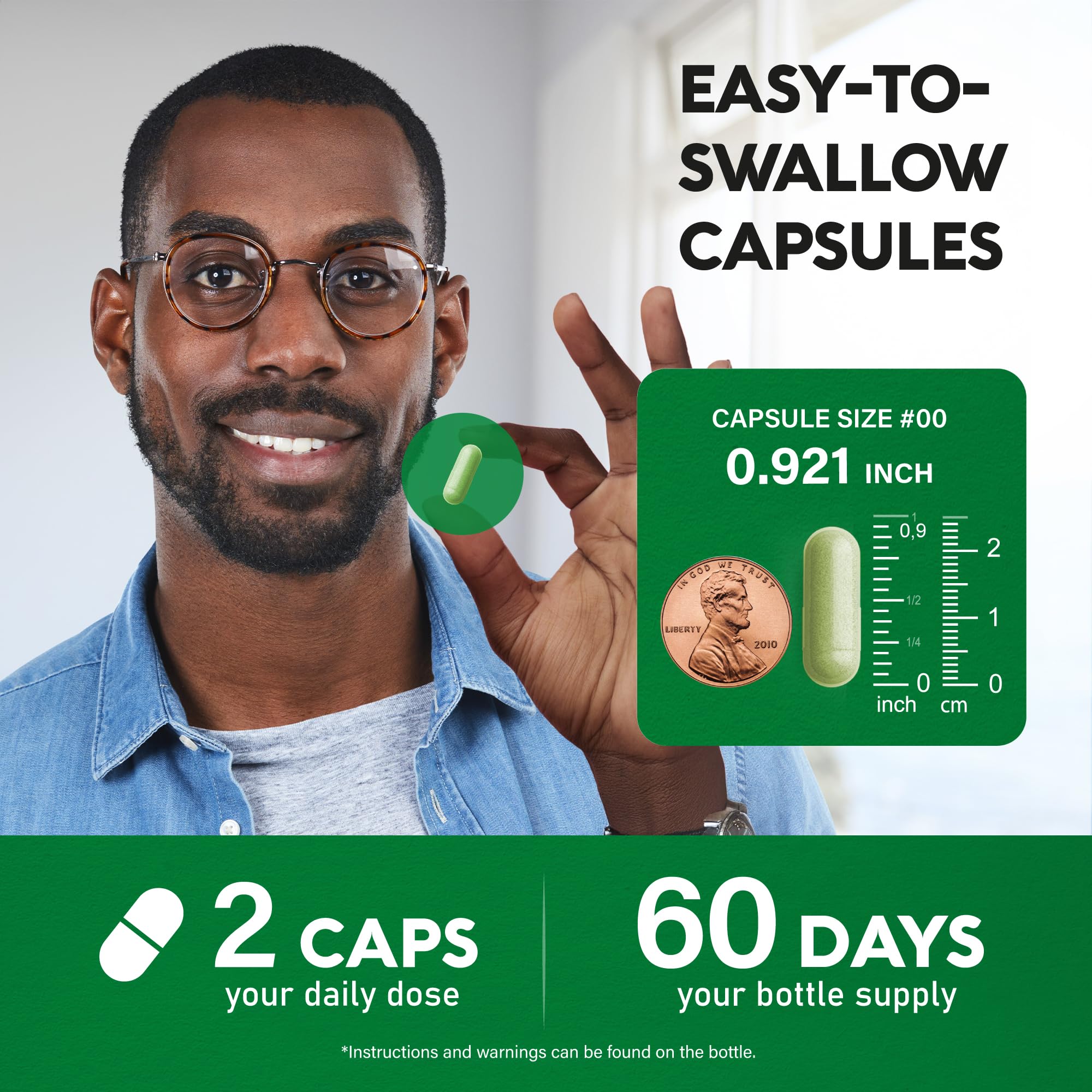 Saw Palmetto for Men 640mg - Pumpkin Seed | Nettle | Zinc & Pygeum - Prostate Health & Urinary Supplement - DHT Blocking & Hair Support - 45% Fatty Acids, Clinical Strength - Made in USA, 120 Capsules