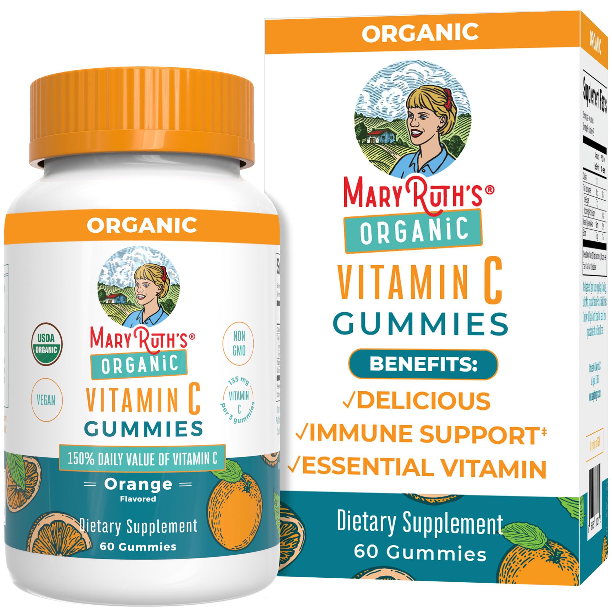 MaryRuth Organics Vitamin C Gummies, 60 CT