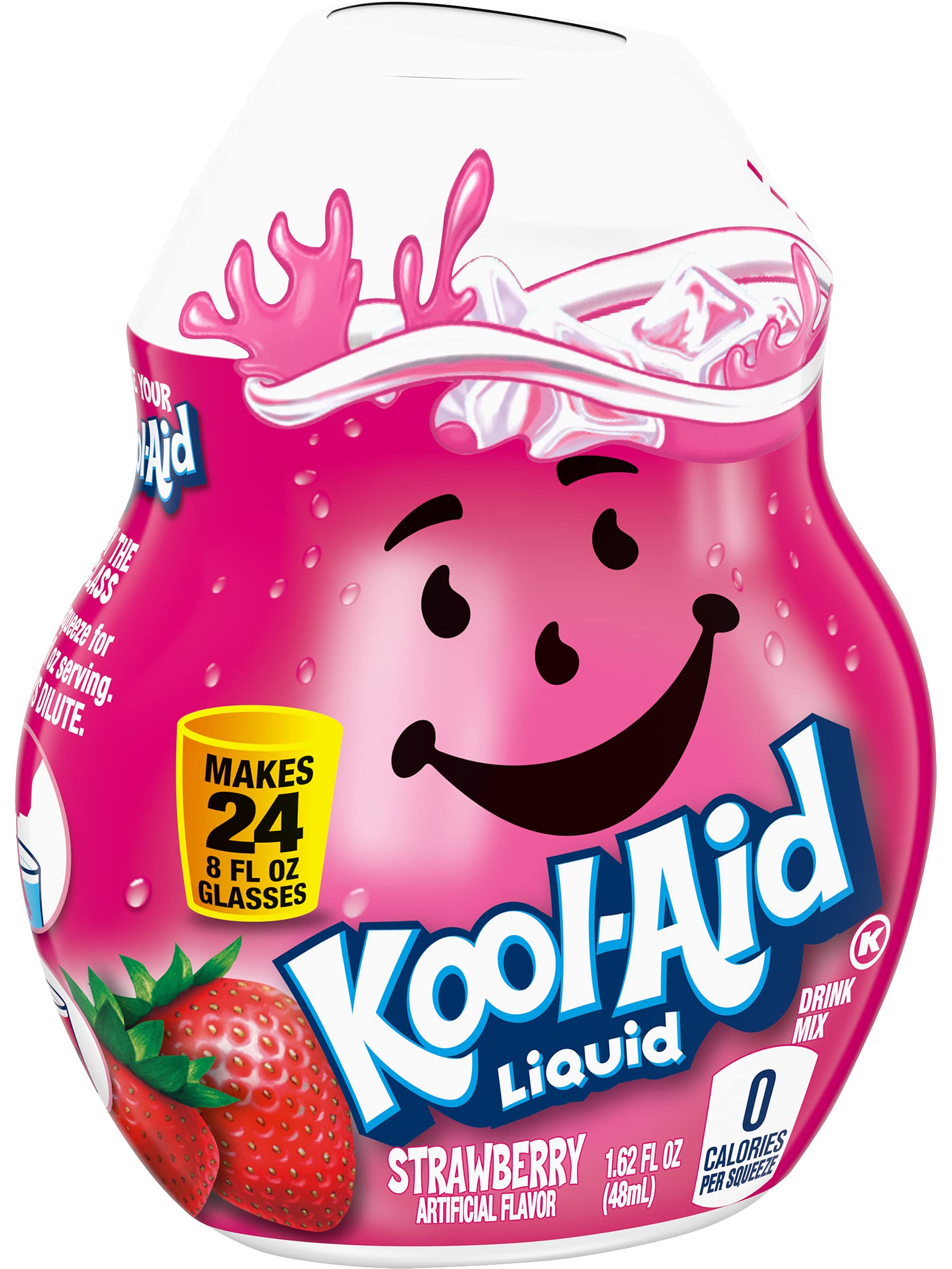 Kool-Aid Soft Drink Mixed (1.62 Fl Oz (Pack of 4), Strawberry)