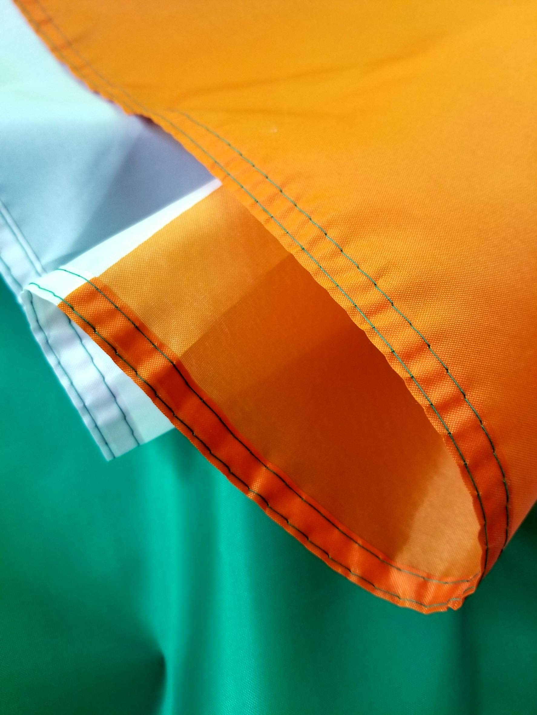 3x5 Ireland Shamrock Flag with 100% Polyester Fabric, Two Brass Grommets, and Double Stitched Edges, Ireland Flag 3x5 Foot Shamrock Flag St Patricks Day Flag Four Leaf Clover Flag Irish Shamrock Flag