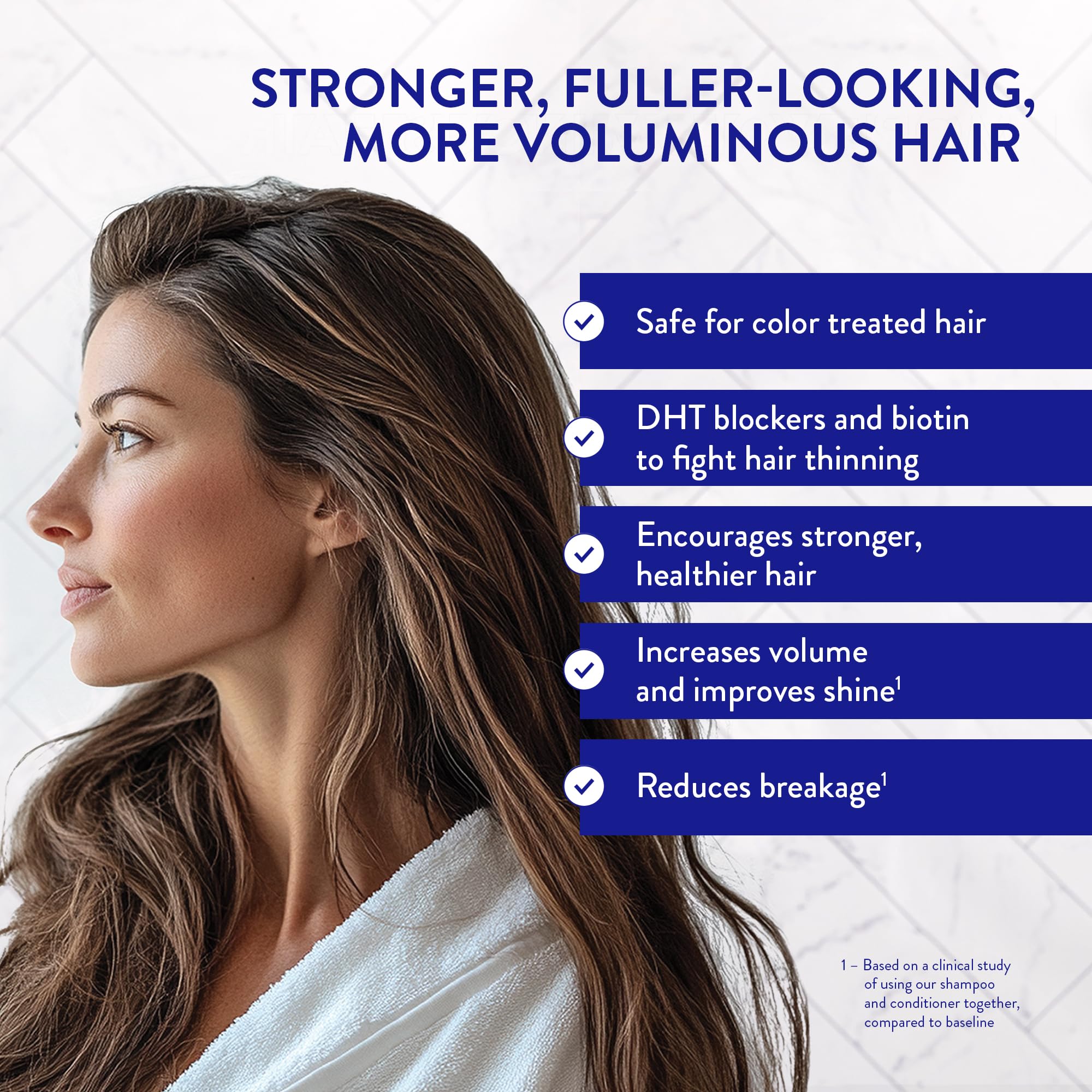 Routine Wellness Anti-Thinning Volumizing Shampoo for Thinning Hair & Hair Loss - Grow Your Confidence with Biotin & DHT Blockers - 14 oz Rose Hips