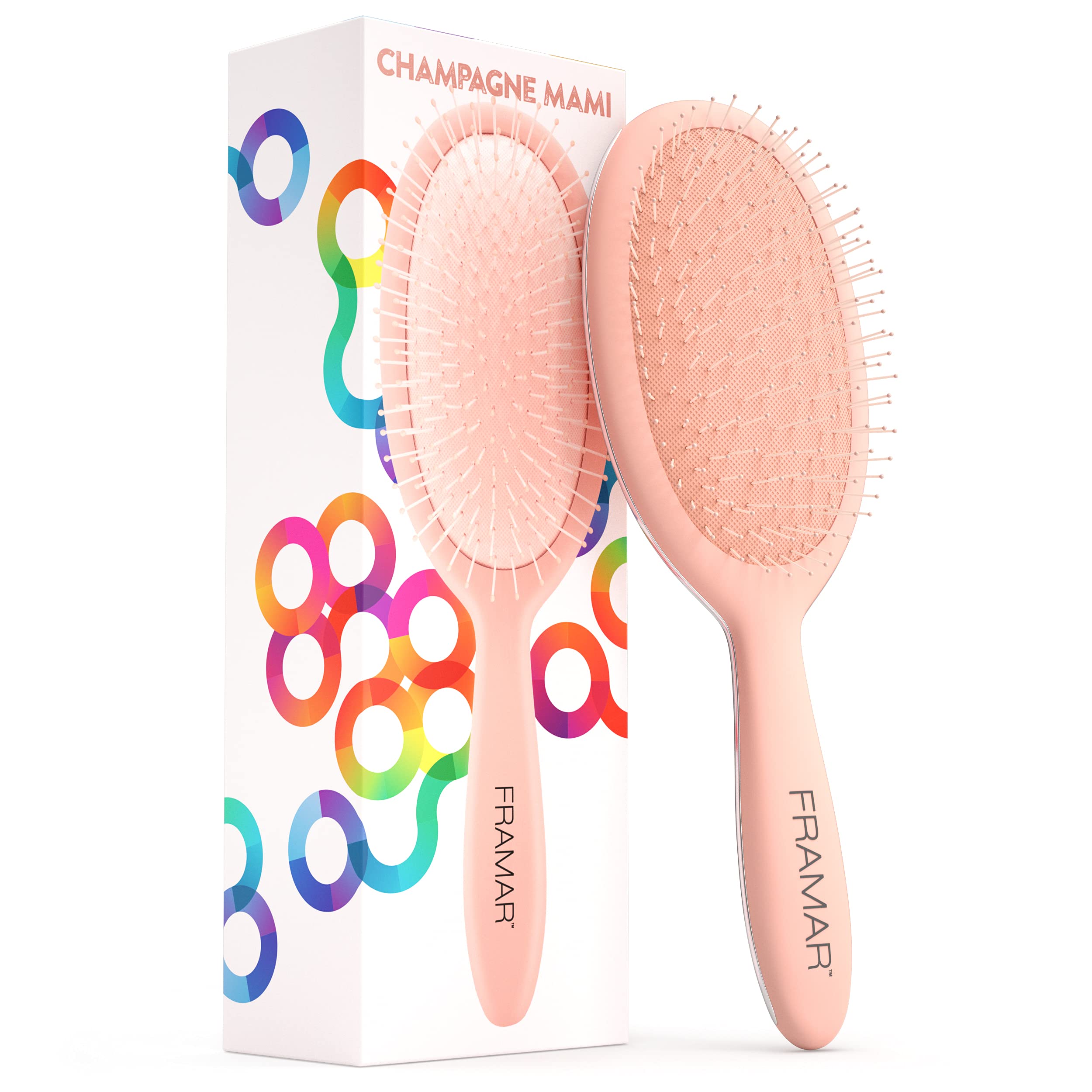 Framar Detangling Brush for Curly Hair – Hair Brushes for Women Detangler, Hair Brush Women, Hair Detangler Brush for Curly Hair Elegant Hair Brush Detangler Kids Hair Brush