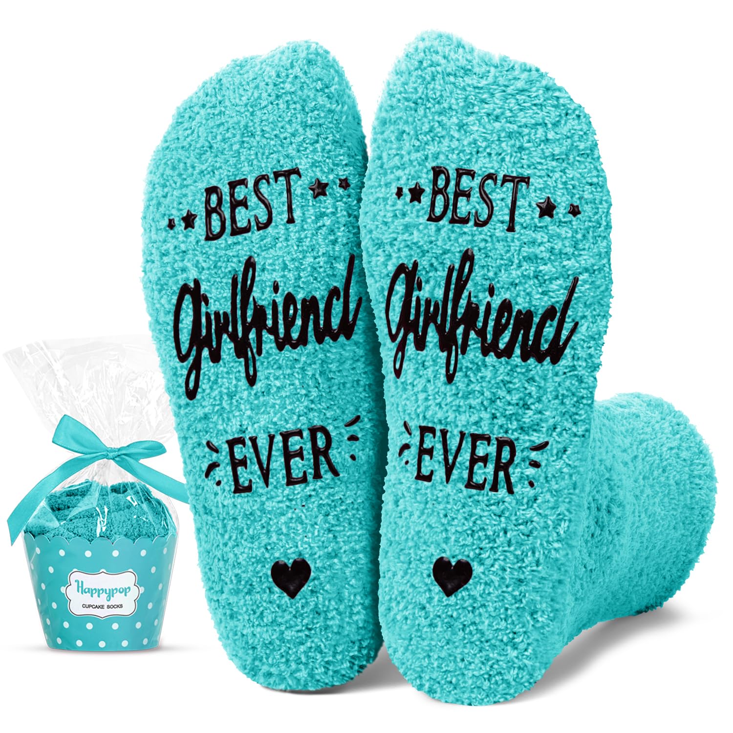 HAPPYPOP Gifts For Girlfriend From Boyfriend - Cute Girlfriend Gifts for Her, Girlfriend Gift Ideas, Girlfriend Socks, Best Girlfriend Ever