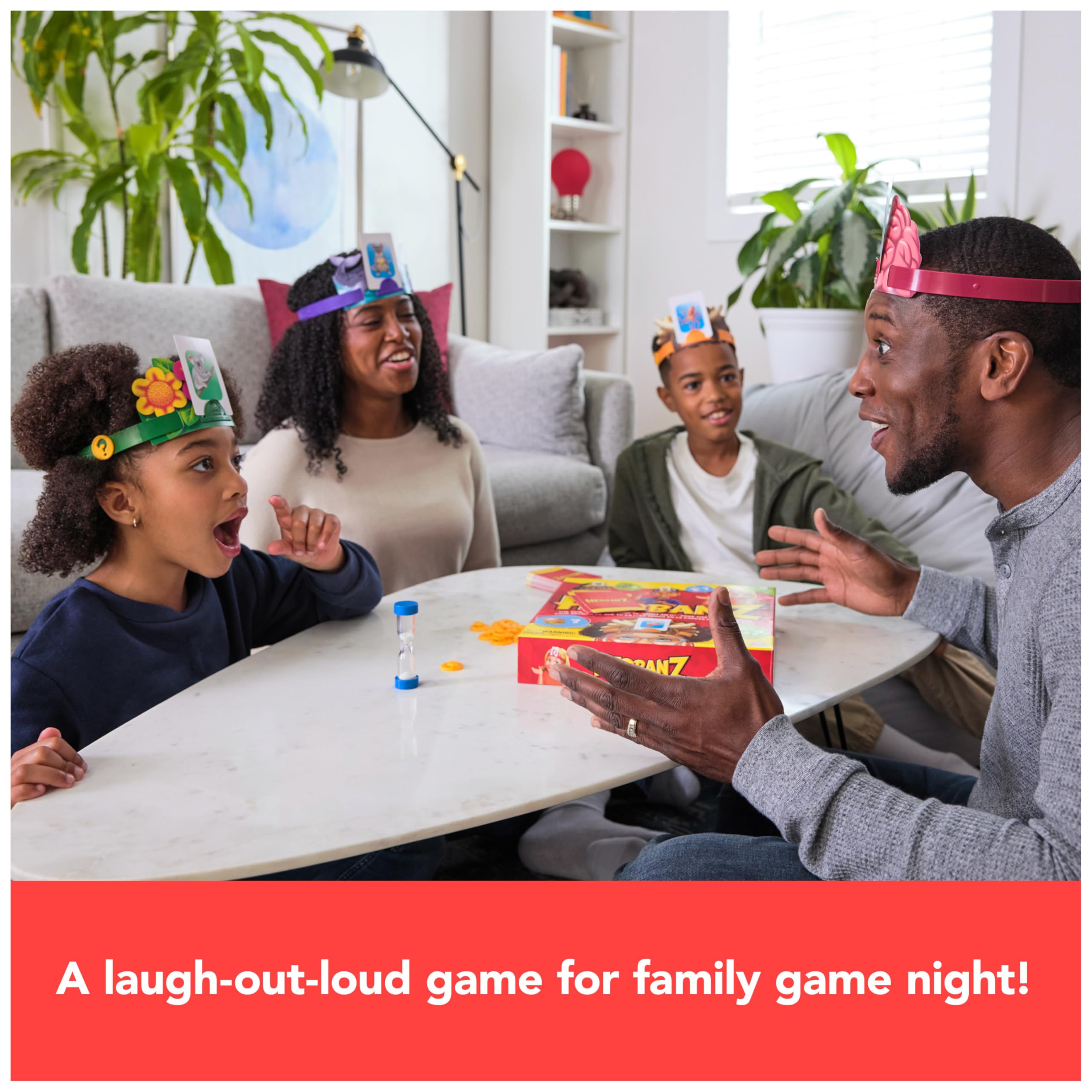 Spin Master Games, Hedbanz 2023 Edition New Cards, Picture Guessing Board Game, Family Games, Family Game Night, Christmas Gifts for Kids, for Ages 6+