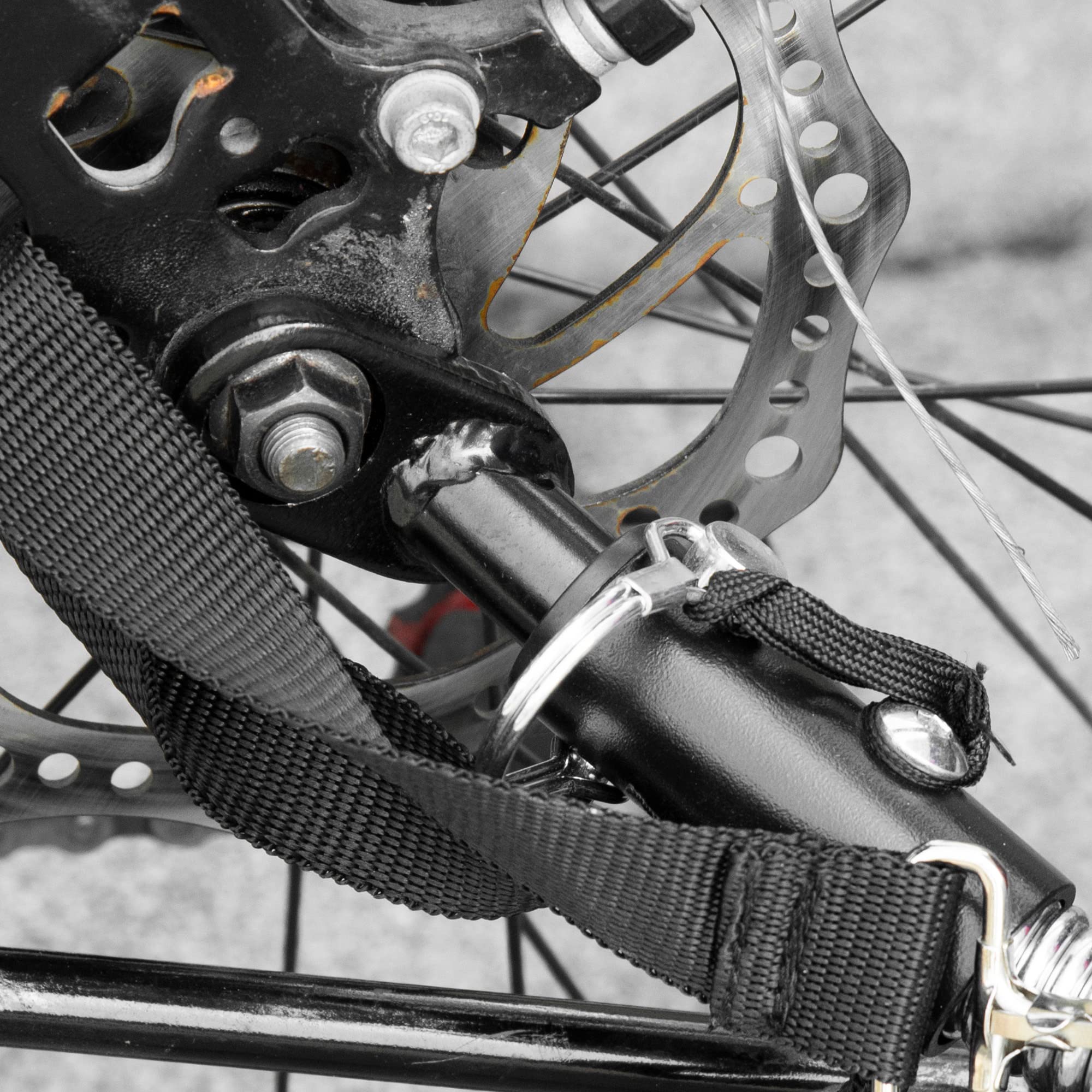 Aosom Steel Bike Trailer Coupler Attachment, Type 'B' Bicycle Trailer Hitch Connector for Cargo, Child and Pet Trailers