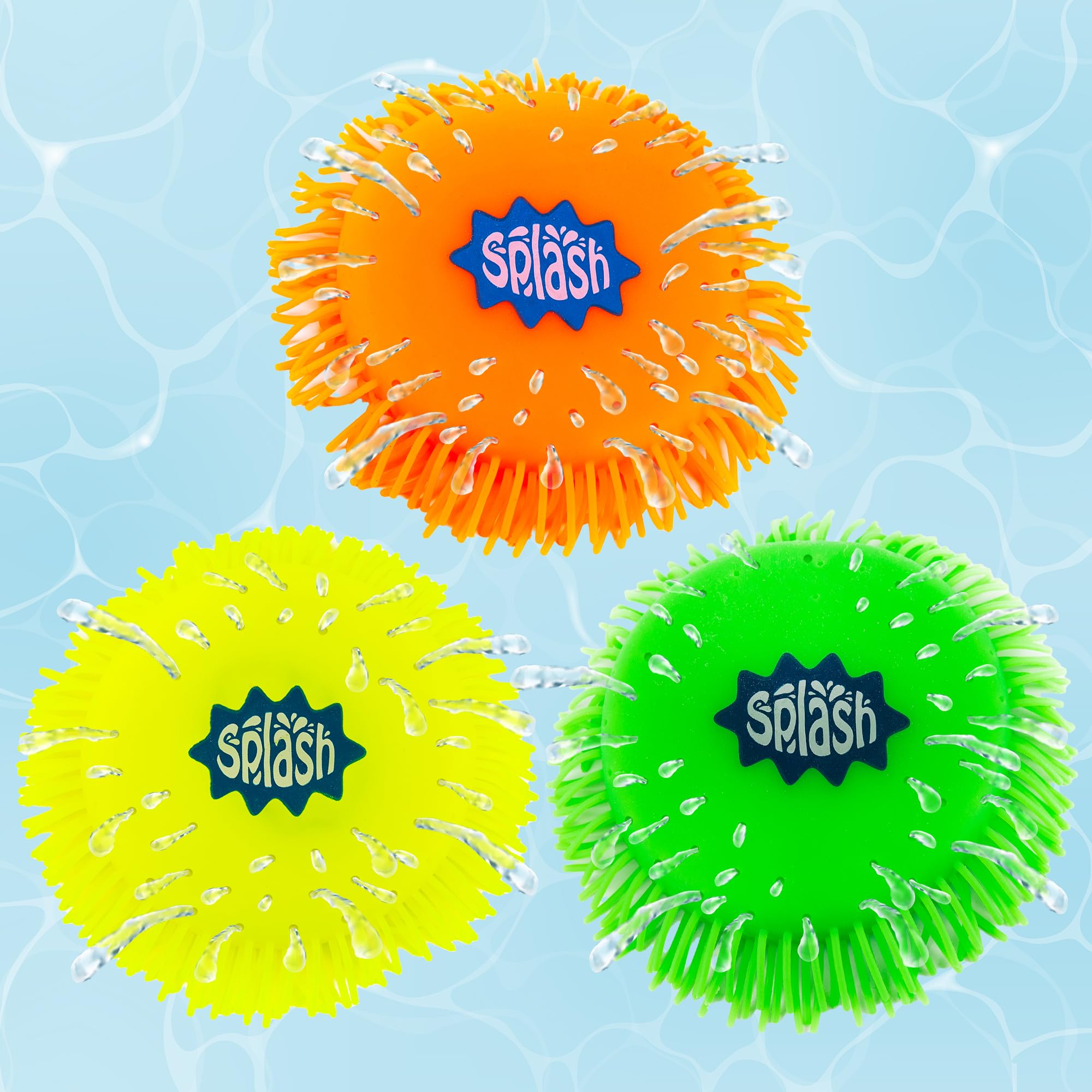 ArtCreativity Splash Water Flying Disc Toys, Set of 3, Water Splashing Frisbee for Kids in 3 Bright Colors, Backyard Games and Outdoor Summer Toys, Water Toys for Kids and Adults