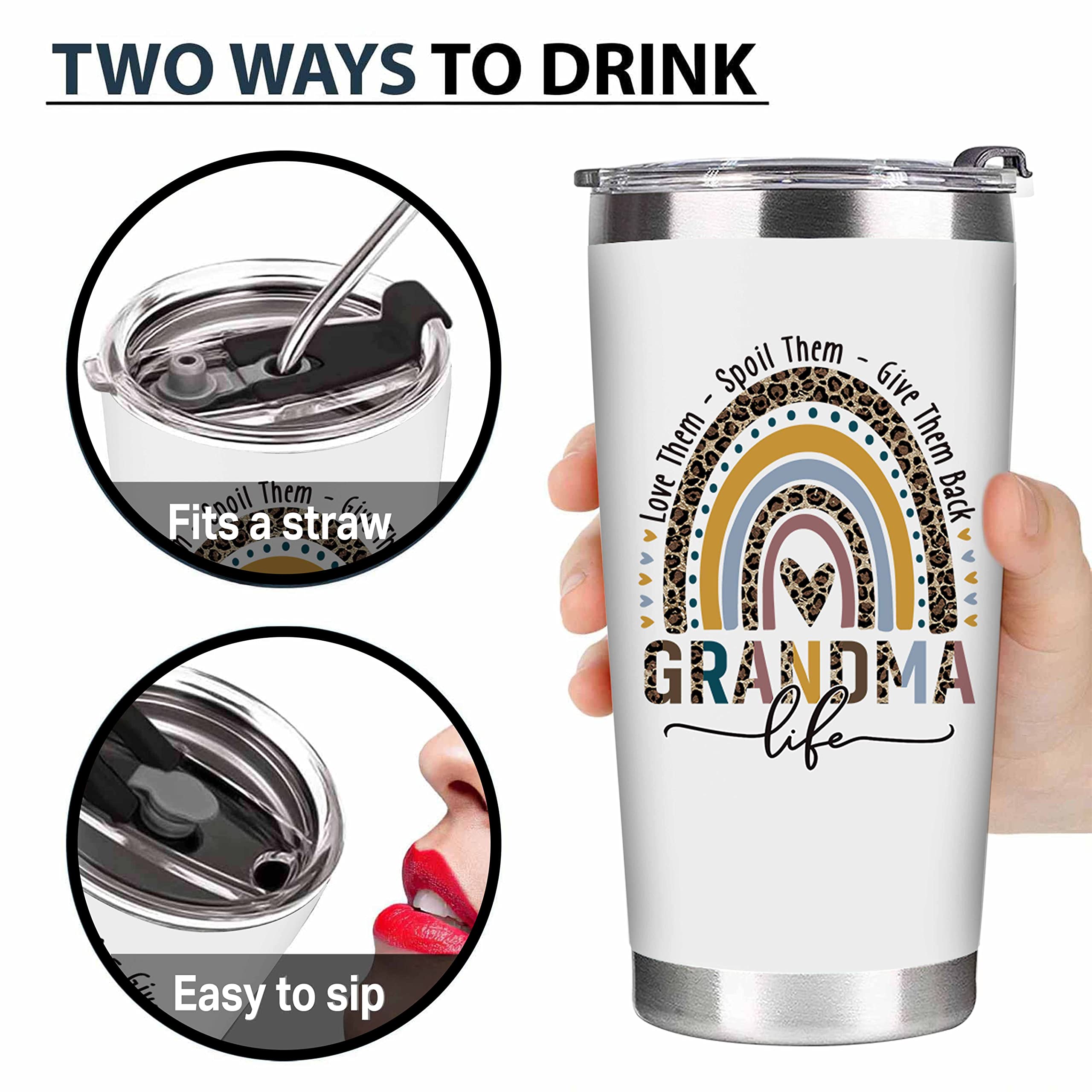 Christmas Gifts for Grandma from Grandkids - Best Grandma Gifts Ideas - Birthday Gifts for Grandma, Grandma Birthday Gifts, Gifts for Grandma Birthday, Gifts Ideas for Grandma - Grandma Tumbler 20Oz