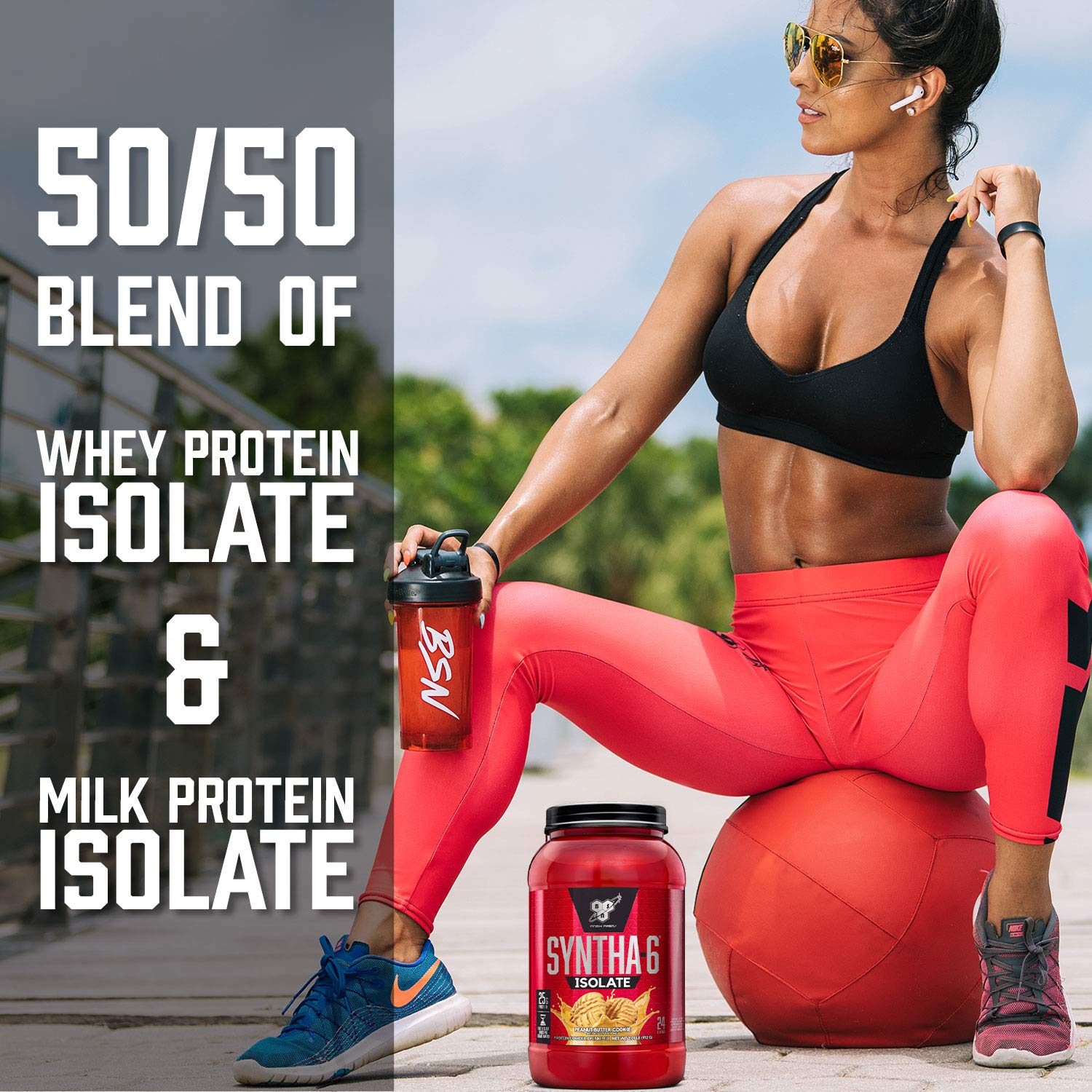 BSN SYNTHA-6 ISOLATE Protein Powder, Vanilla Ice Cream, 4.02 lb (48 servings)