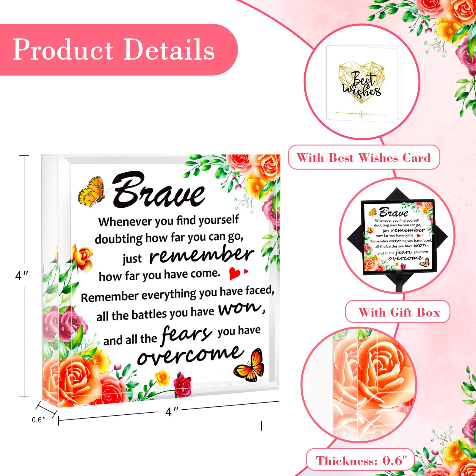FLYAB High School College Graduation Gifts for Her Inspirational Gifts for Women Graduation Keepsake and Paperweight Motivational Gifts Spiritual Gifts for Women Mom Daughter Girls Friends