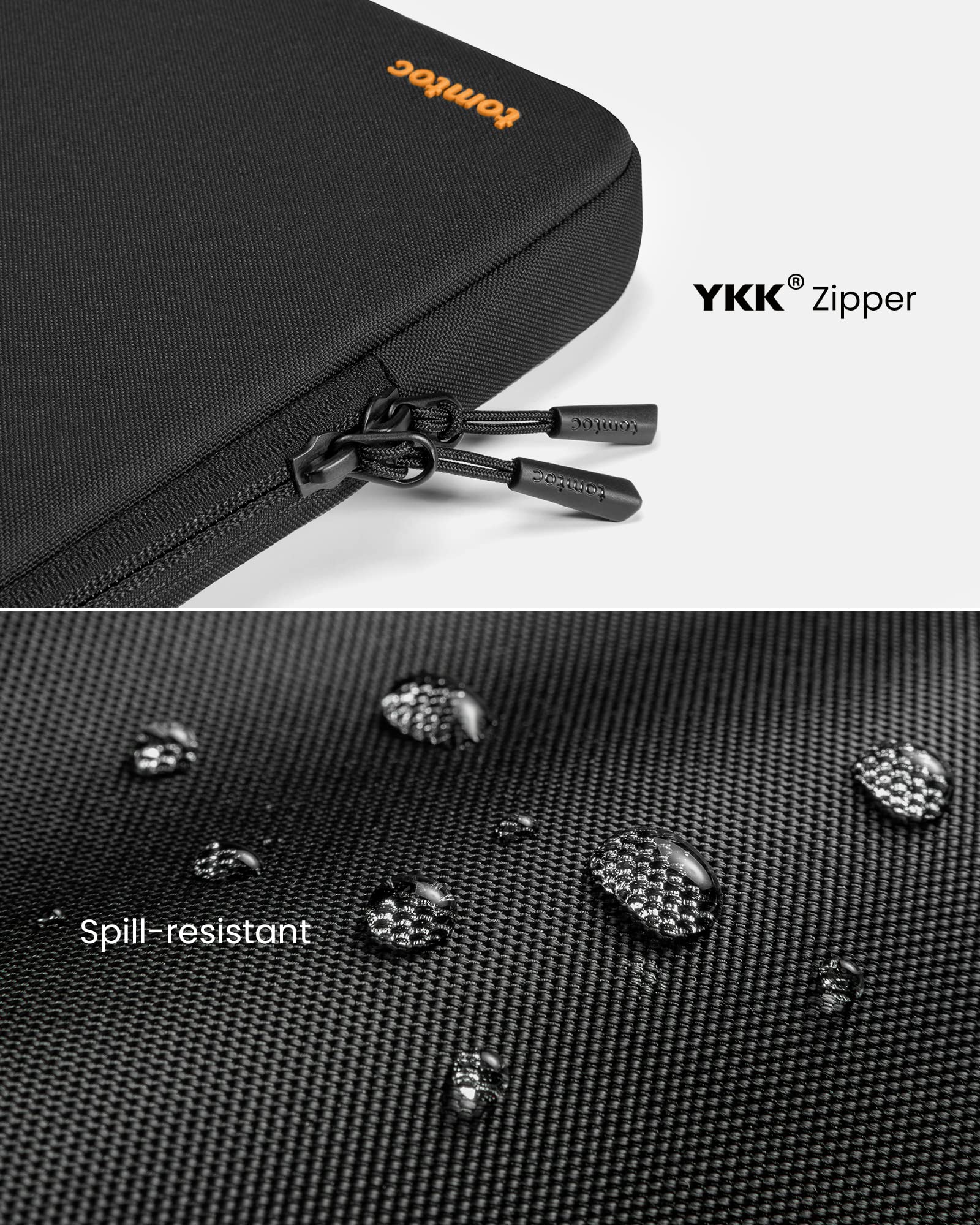 tomtoc 360° Protective Laptop Sleeve for 13-inch New MacBook Air M5/A3449 (2026) M4/A3240, M3/A3113, M2/A2681, M1/A2337, Water-Resistant Computer Case Bag Fits 13" MacBook Neo A18 & MacBook Pro M2/M1