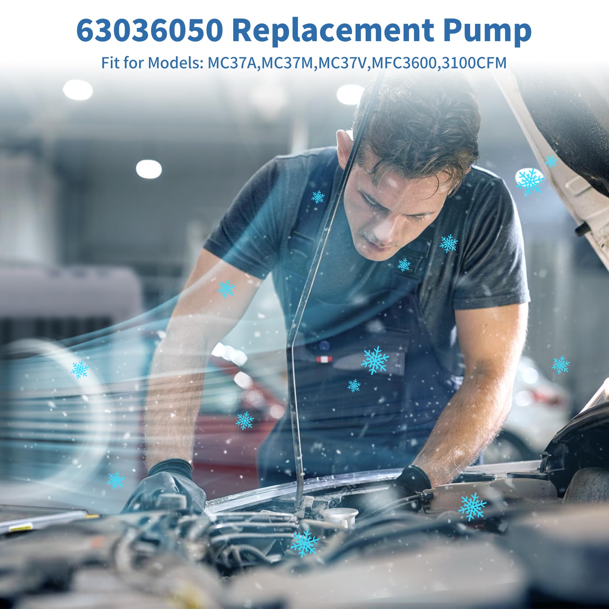 6036050 Evaporative Coolers Pump Ultra Quiet with Dry Burning Protection,Pump Fit for Models: MC37A,MC37M,MC37V,MFC3600,3100CFM